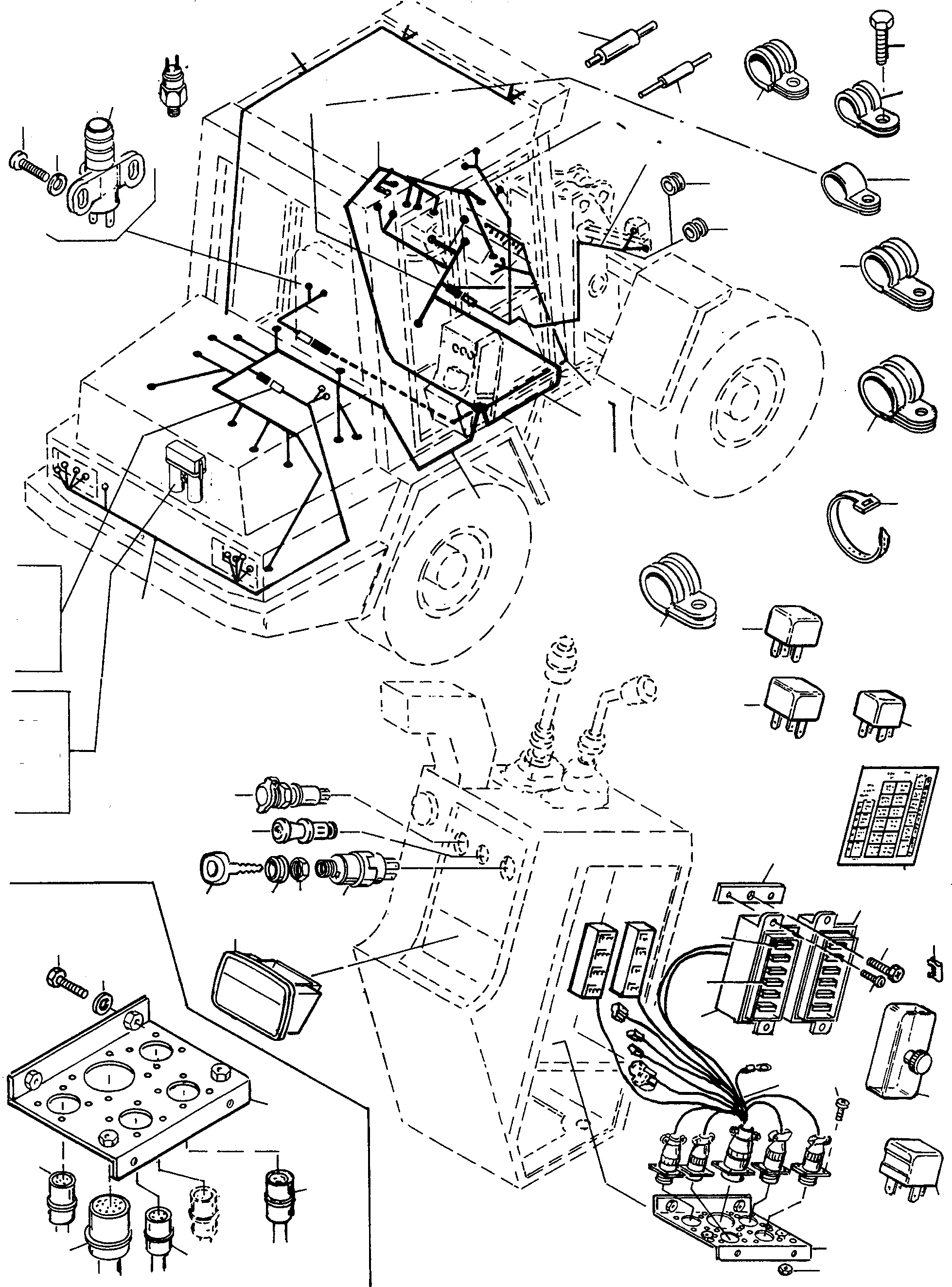 Схема запчастей Komatsu WA60-1 - ЭЛЕКТРИЧ. СИСТЕМА ЭЛЕКТРИЧ. СИСТЕМА