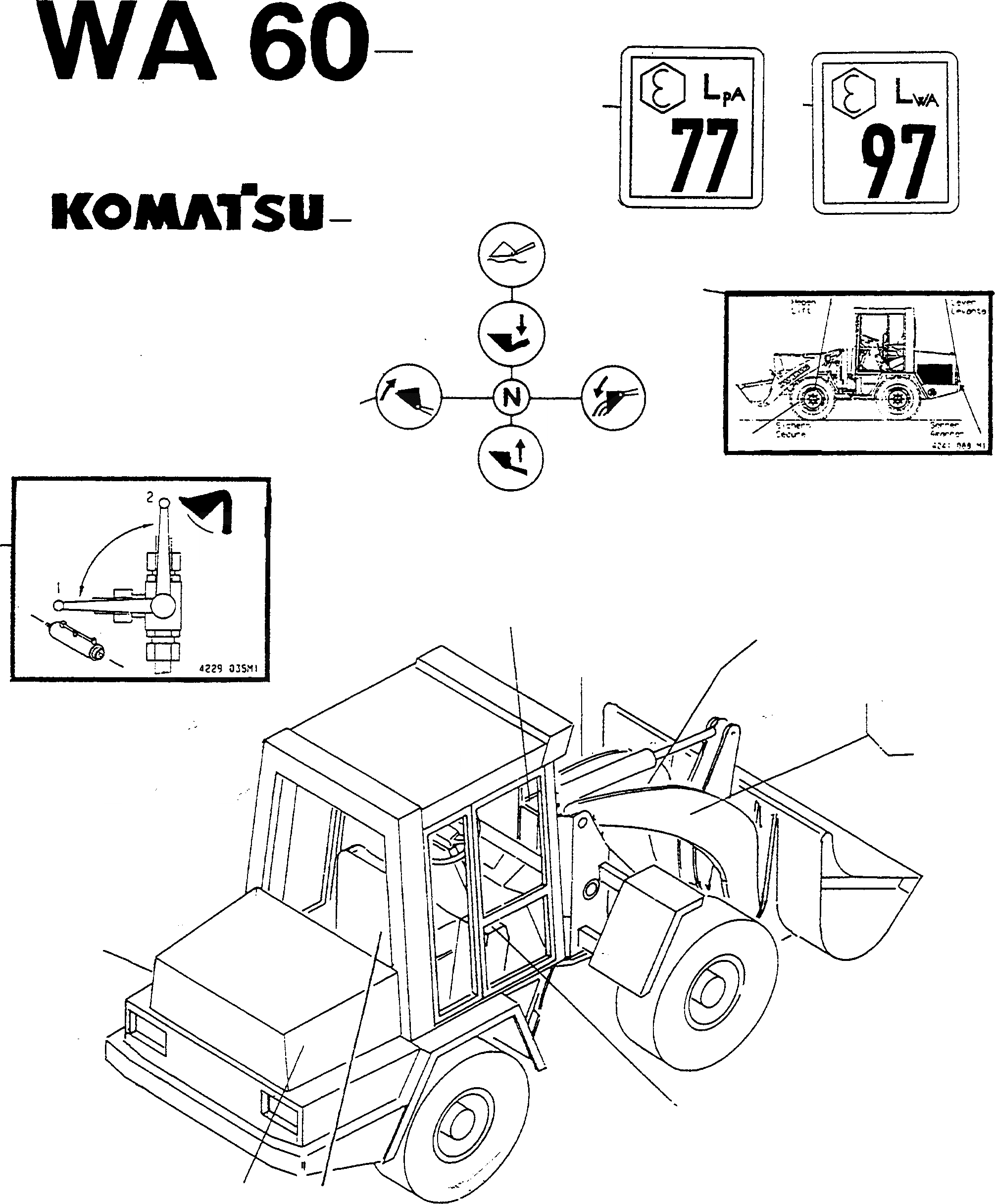 Схема запчастей Komatsu WA60-1 - БУКВЕНН. ИНСТРУМЕНТ, АКСЕССУАРЫ, БУКВЕНН.