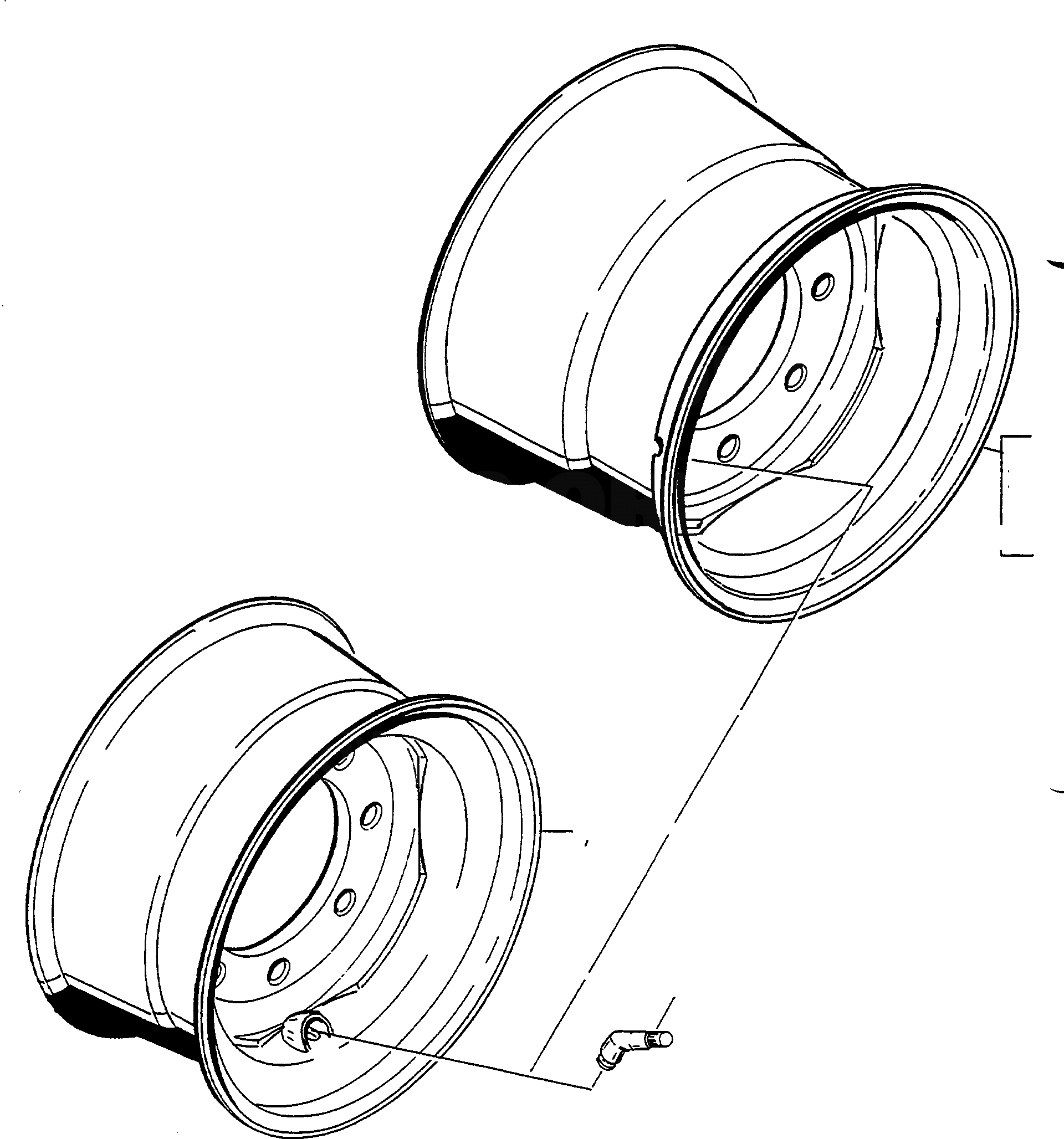 Схема запчастей Komatsu WA60-1 - DISC КОЛЕСА DISC КОЛЕСА, ЦЕПЬ