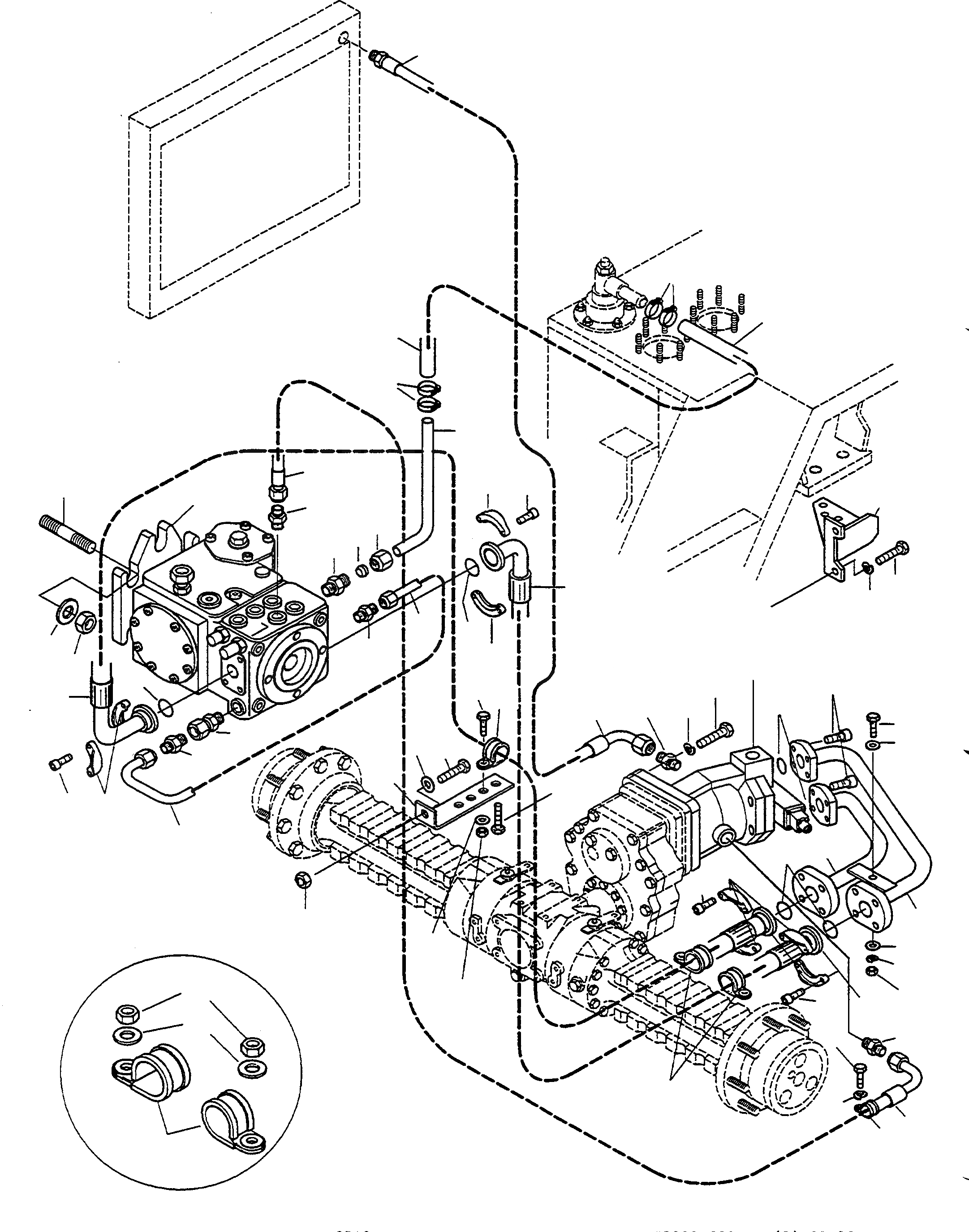 Схема запчастей Komatsu WA60-1 - HYDROSTAT ТРАНСМИССИЯ ТРАНСМИССИЯ, КРЕСТОВИНА