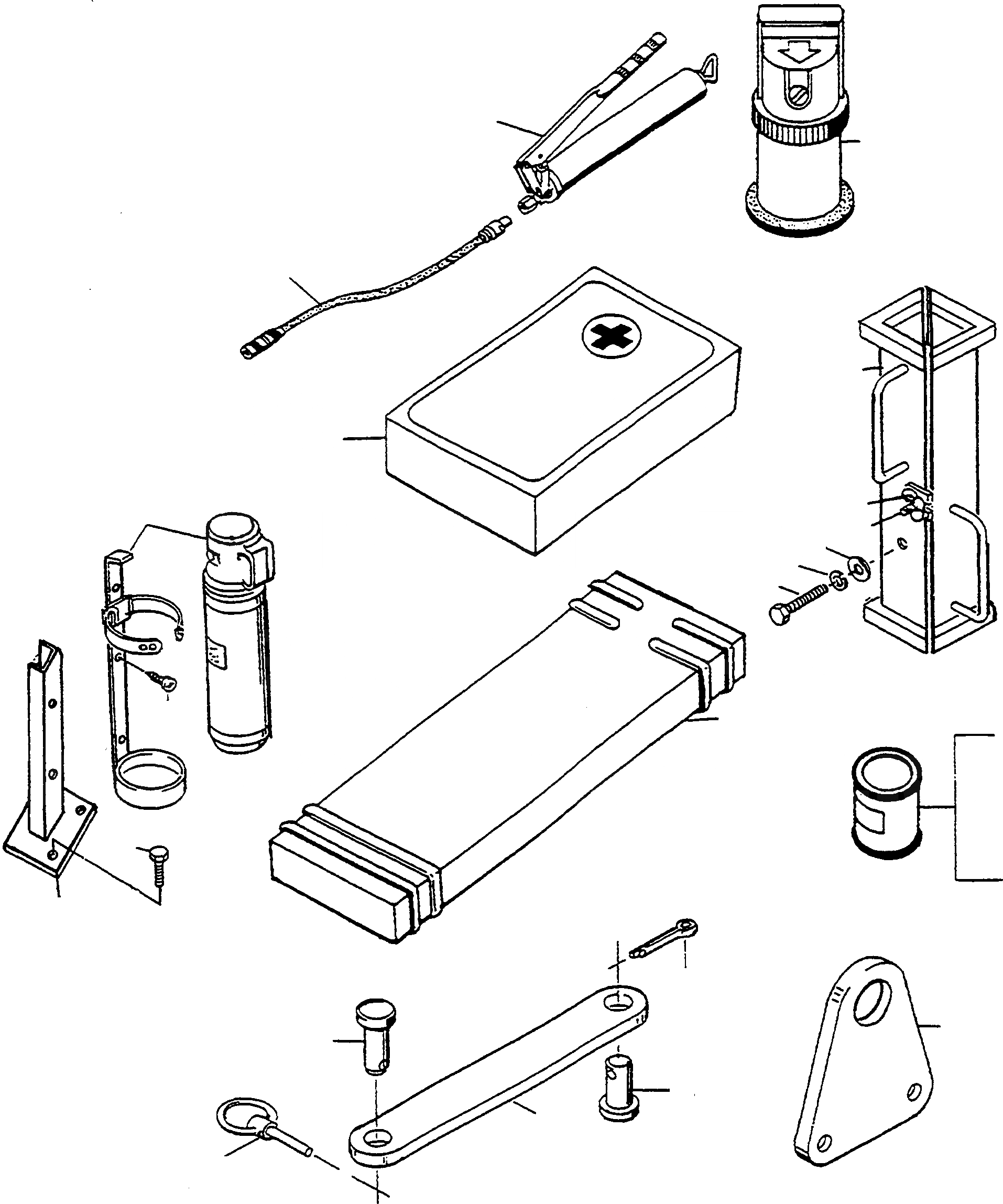 Схема запчастей Komatsu WA60-1 - ИНСТРУМЕНТ И АКСЕССУАРЫ ИНСТРУМЕНТ, АКСЕССУАРЫ, БУКВЕНН.