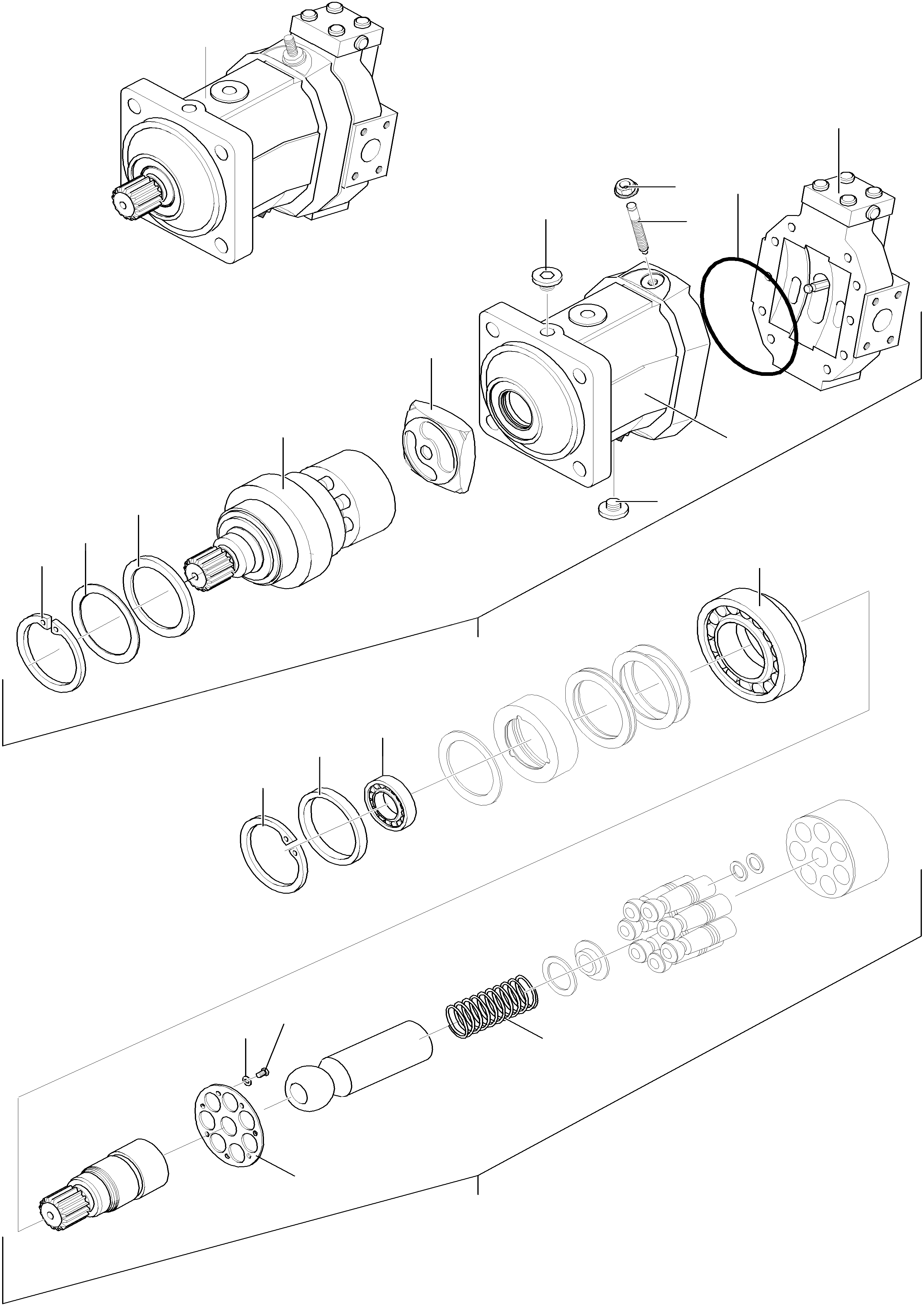 Схема запчастей Komatsu WA65-3 - AXIAL ПОРШЕНЬ ДВИГАТЕЛЬ ТРАНСМИССИЯ, КРЕСТОВИНА