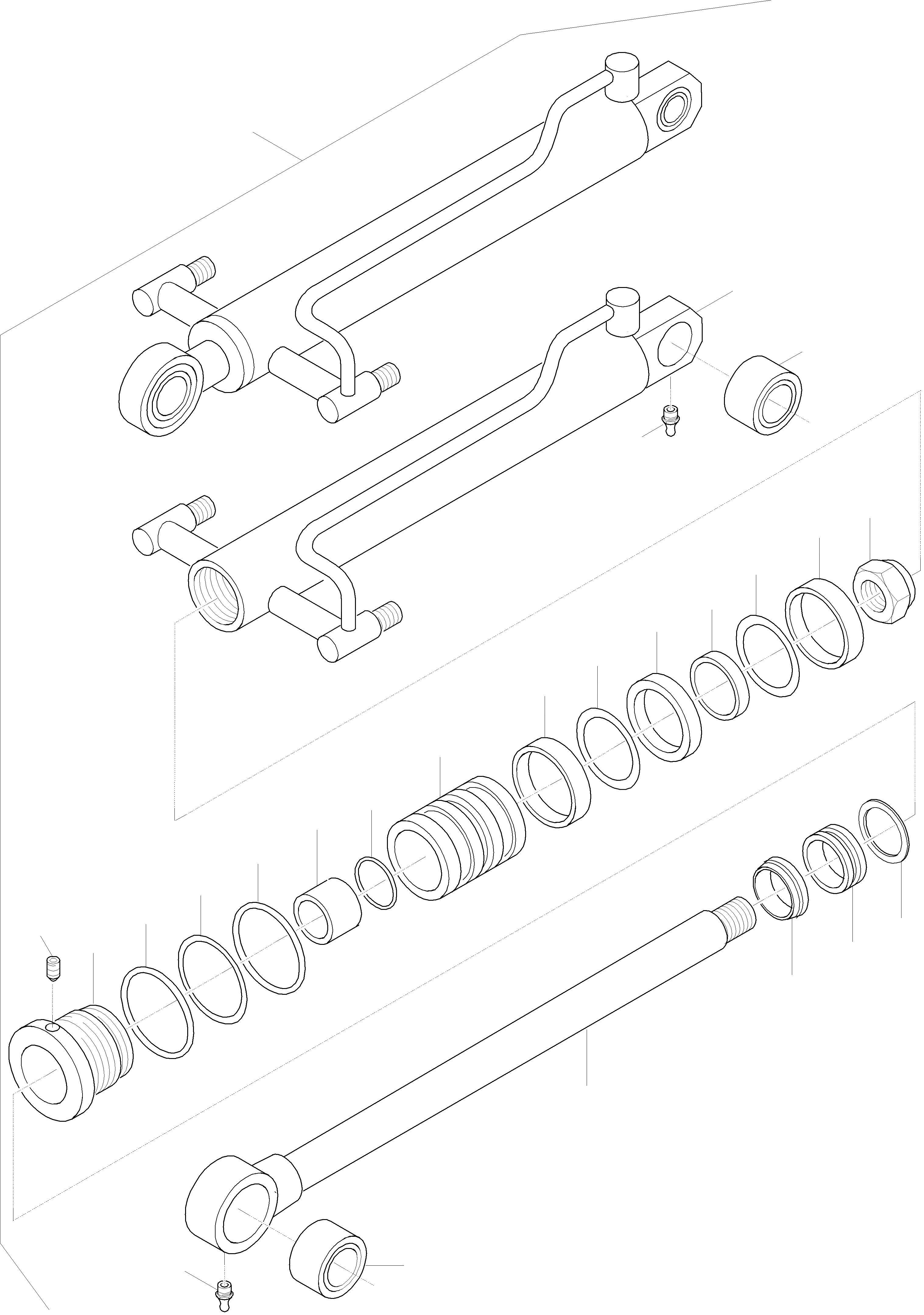 Схема запчастей Komatsu WA65-3 - ГИДРОЦИЛИНДР ПОДЪЕМА ГИДРАВЛИКА