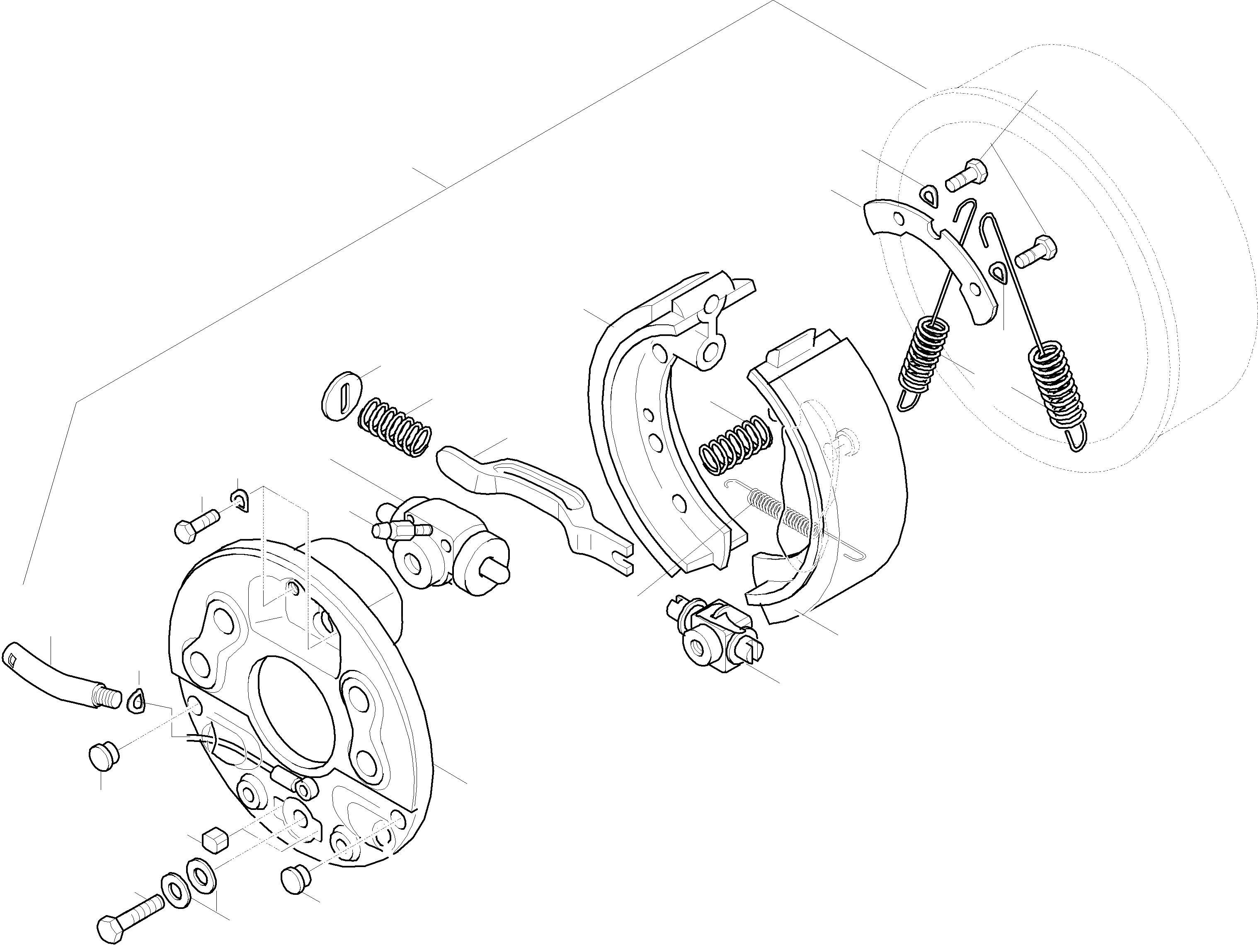 Схема запчастей Komatsu WA65-3 - ТОРМОЗ. СИСТЕМА МОСТ INSERT, ПЕРЕДНИЙ МОСТ