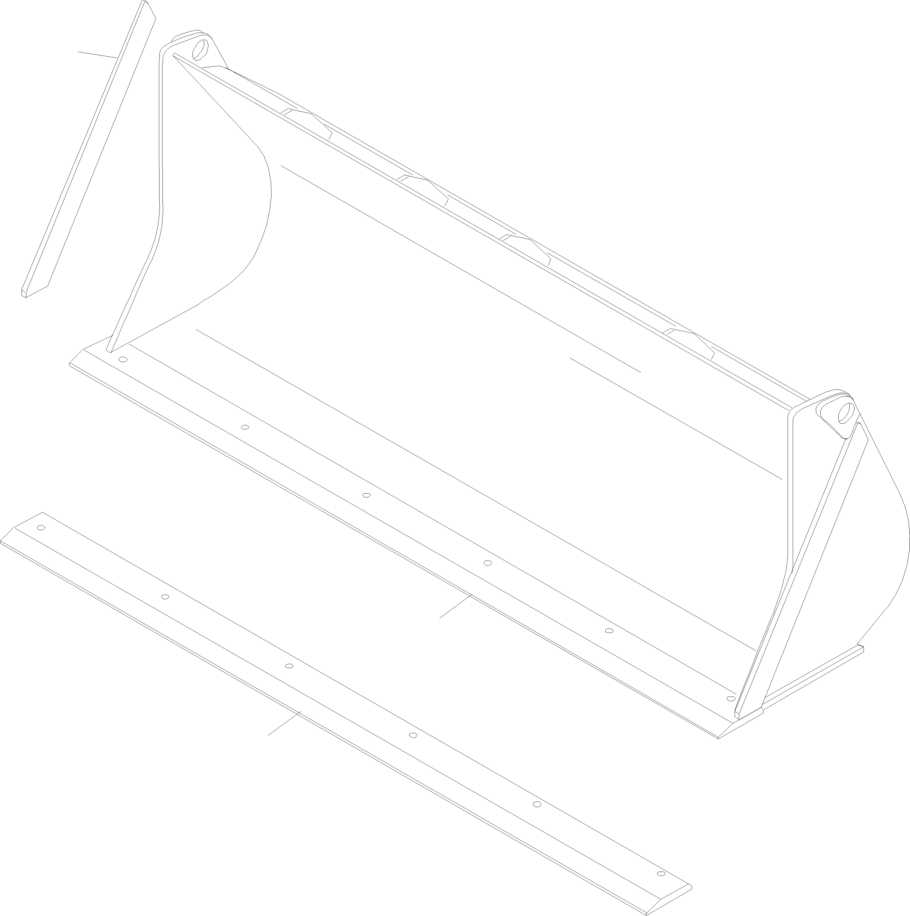 Схема запчастей Komatsu WA65-3 - КОВШ ОБОРУД-Е