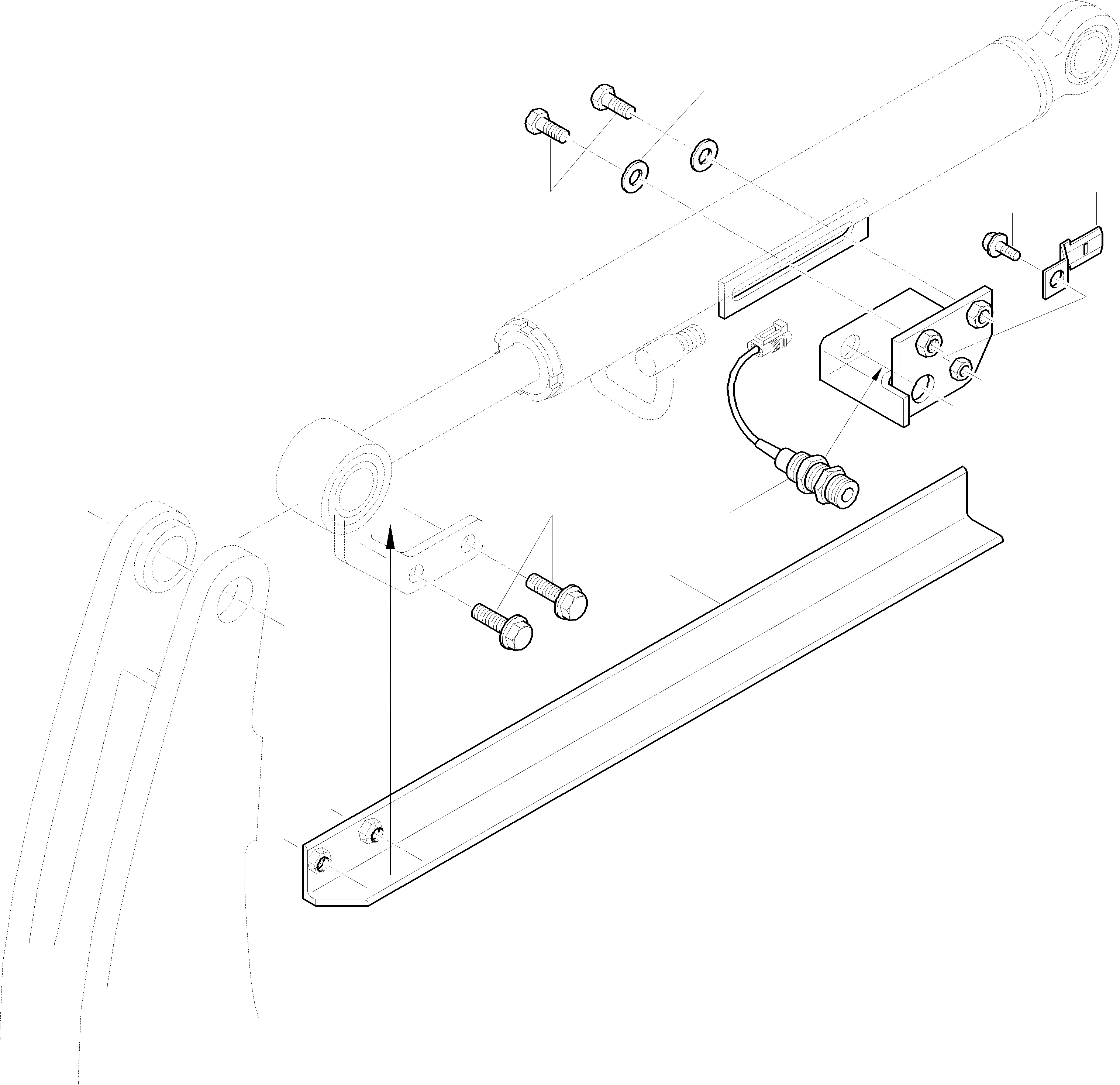 Схема запчастей Komatsu WA65-3 - ВОЗВРАТ В РАБОЧ. ПОЛОЖ-Е ОБОРУД-Е