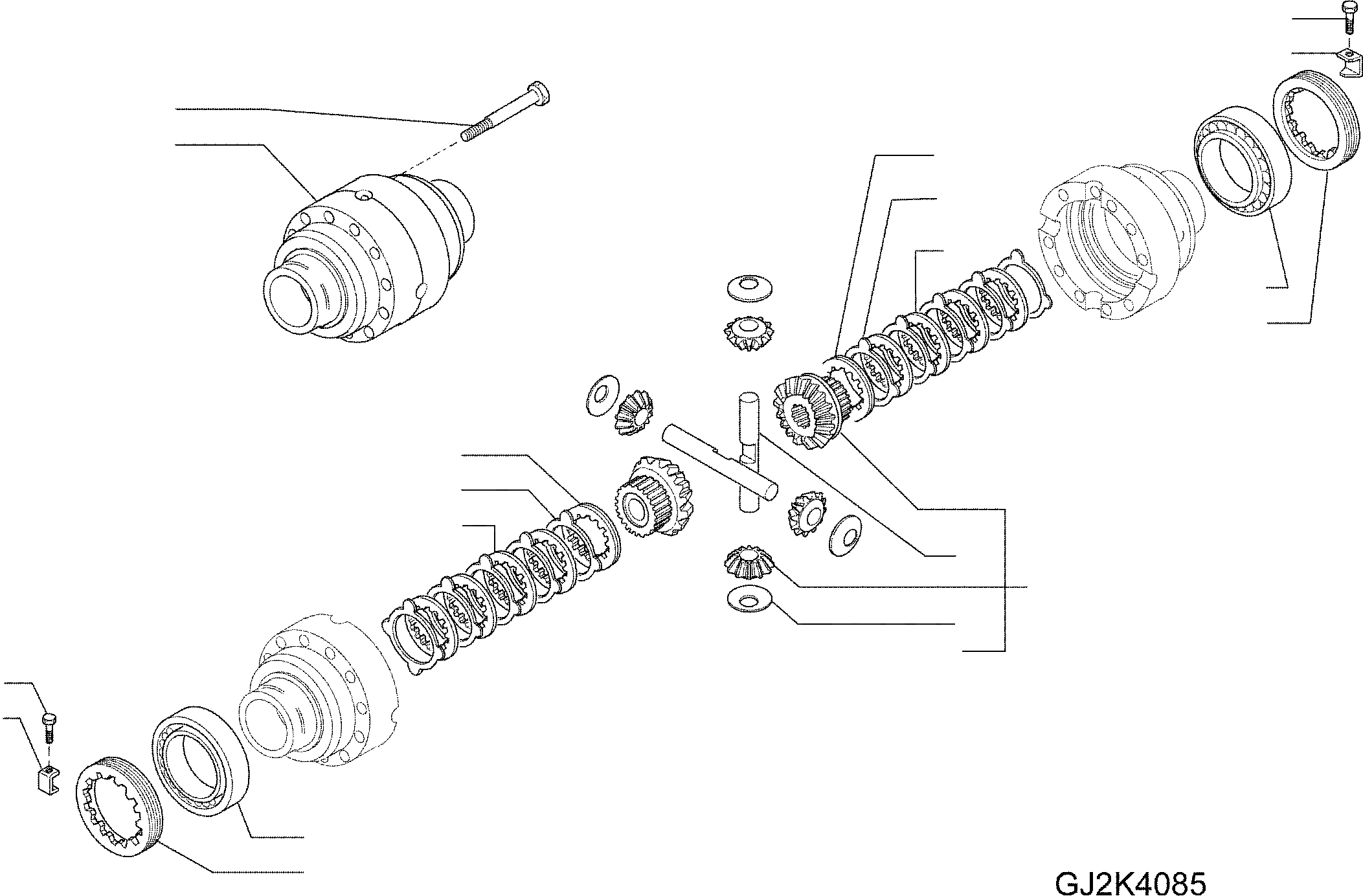 Схема запчастей Komatsu WA65-5 - ДИФФЕРЕНЦ., ПЕРЕДНИЙ МОСТ, МОСТ С % САМОБЛОКИР. 8 ПЕРЕДНИЙ МОСТ