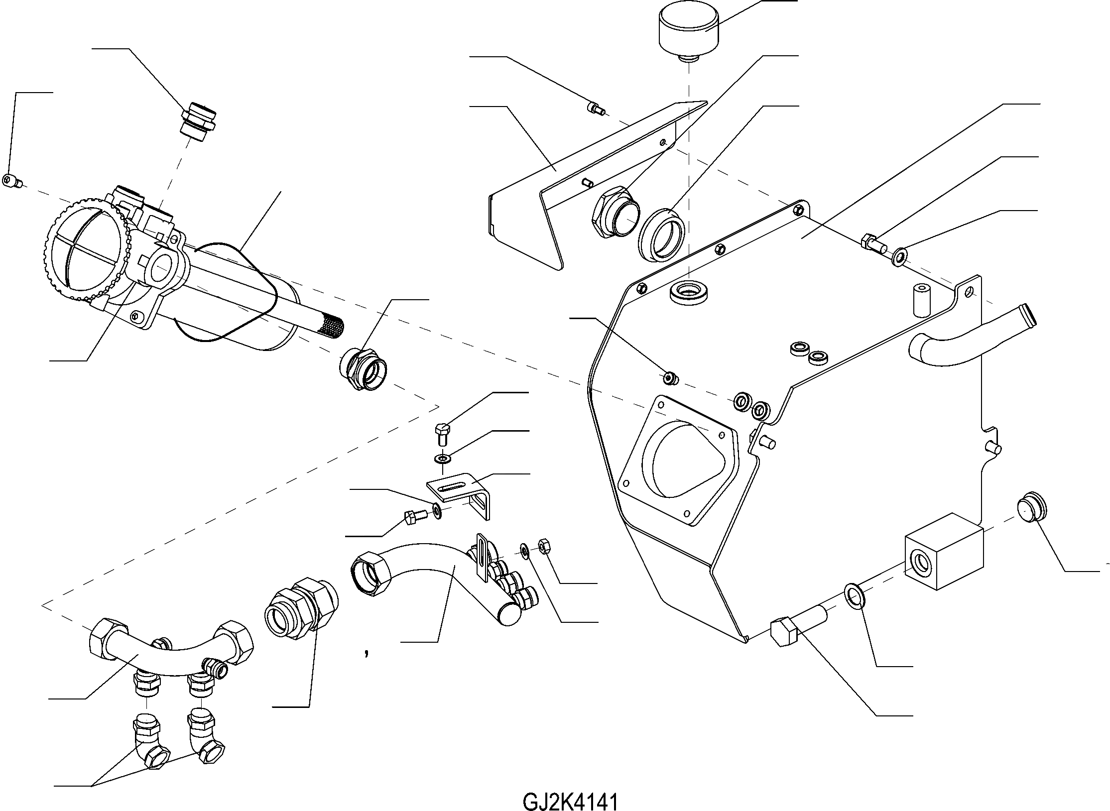 Схема запчастей Komatsu WA65-5 - МАСЛ. БАК, EXECUTION  ГИДРАВЛИКА
