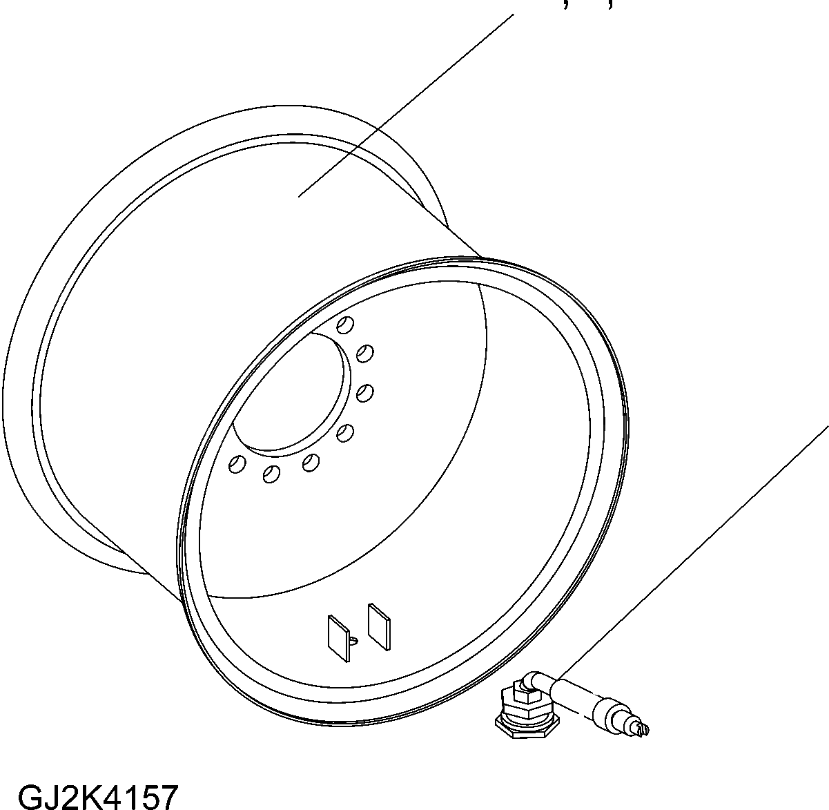 Схема запчастей Komatsu WA65-5 - DISC КОЛЕСА DISC КОЛЕСА, ЦЕПЬ