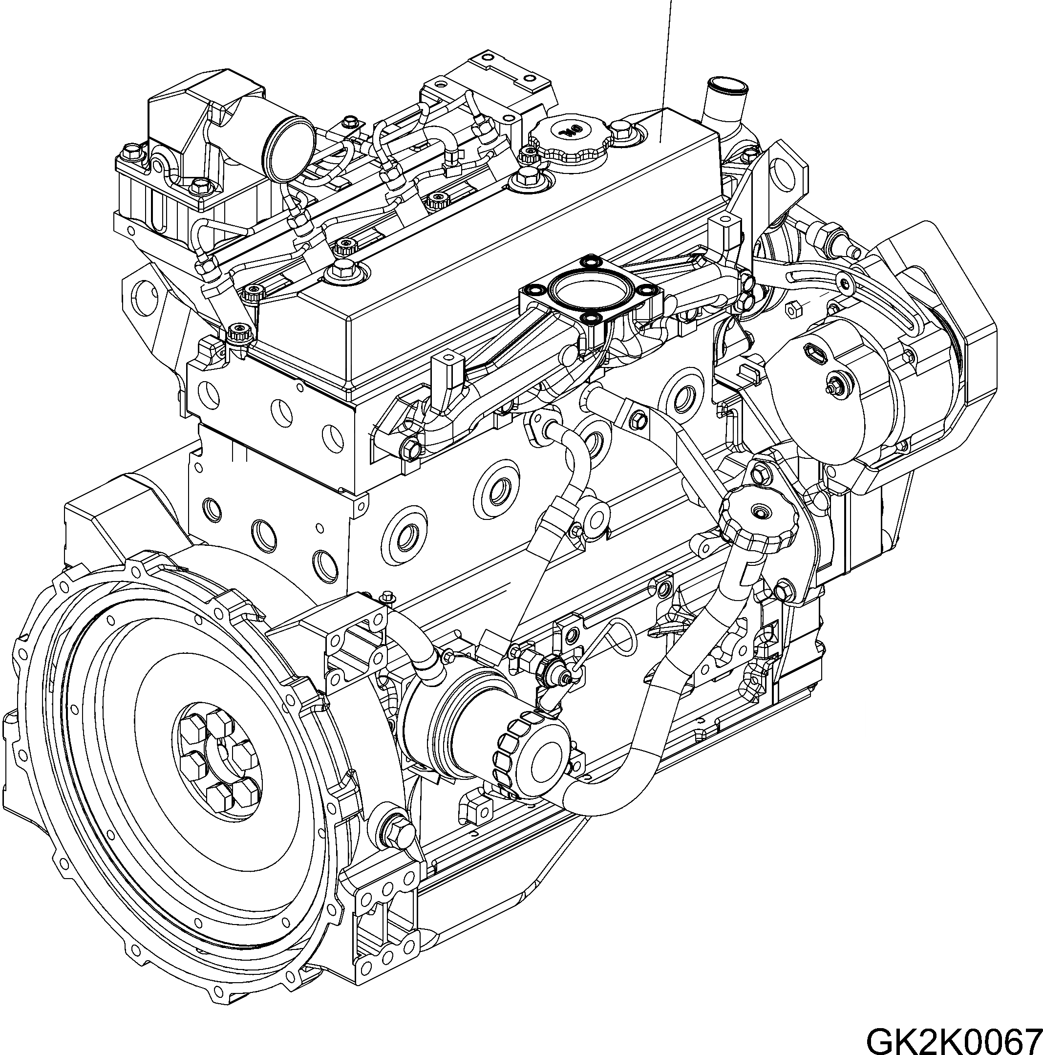 Схема запчастей Komatsu WA65-6 - ДВИГАТЕЛЬ AA ДВИГАТЕЛЬ
