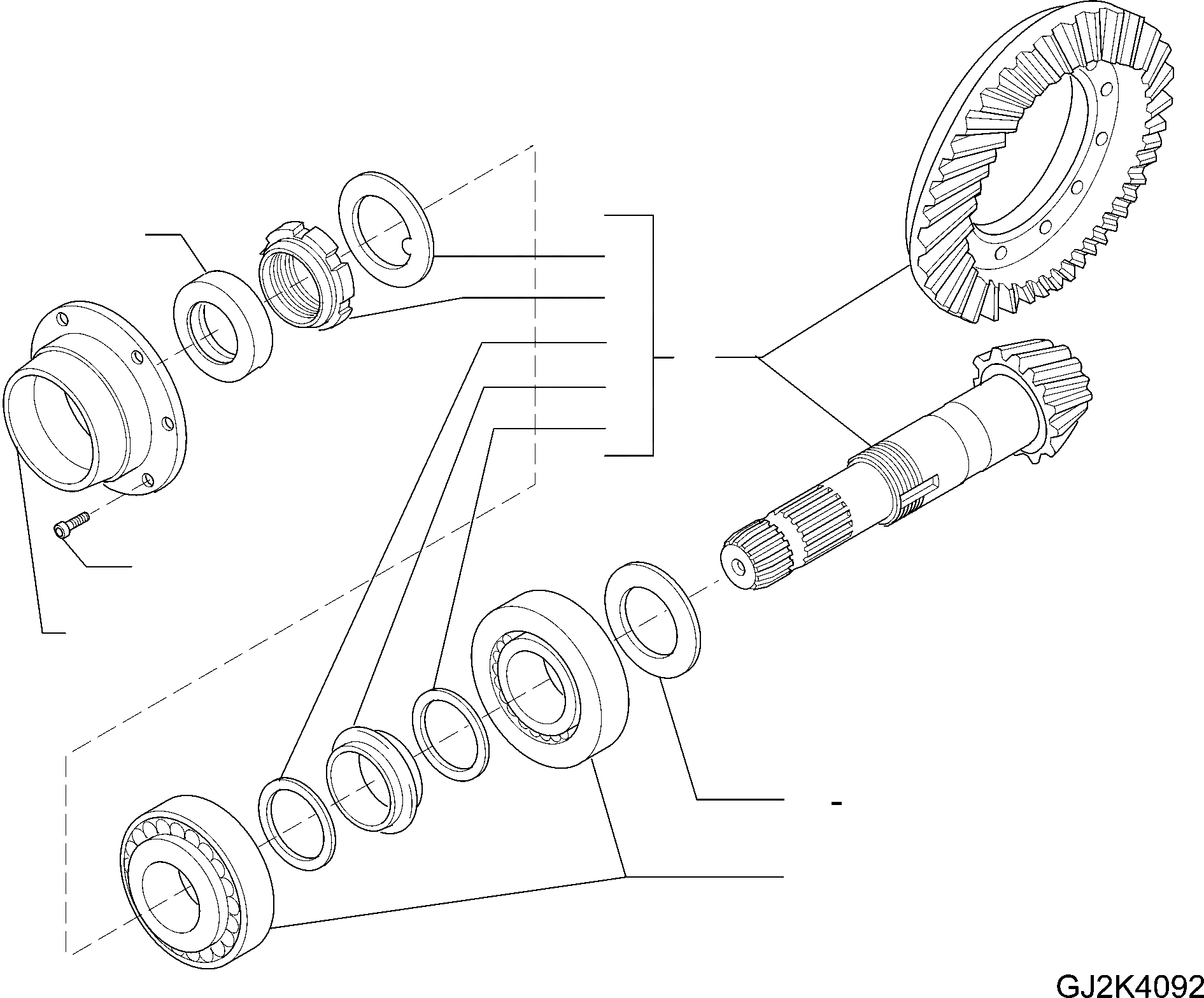 Схема запчастей Komatsu WA65-6 - ЗАДН. МОСТ (МОСТ INSERT) (/ + /) F ТРАНСМИССИЯ