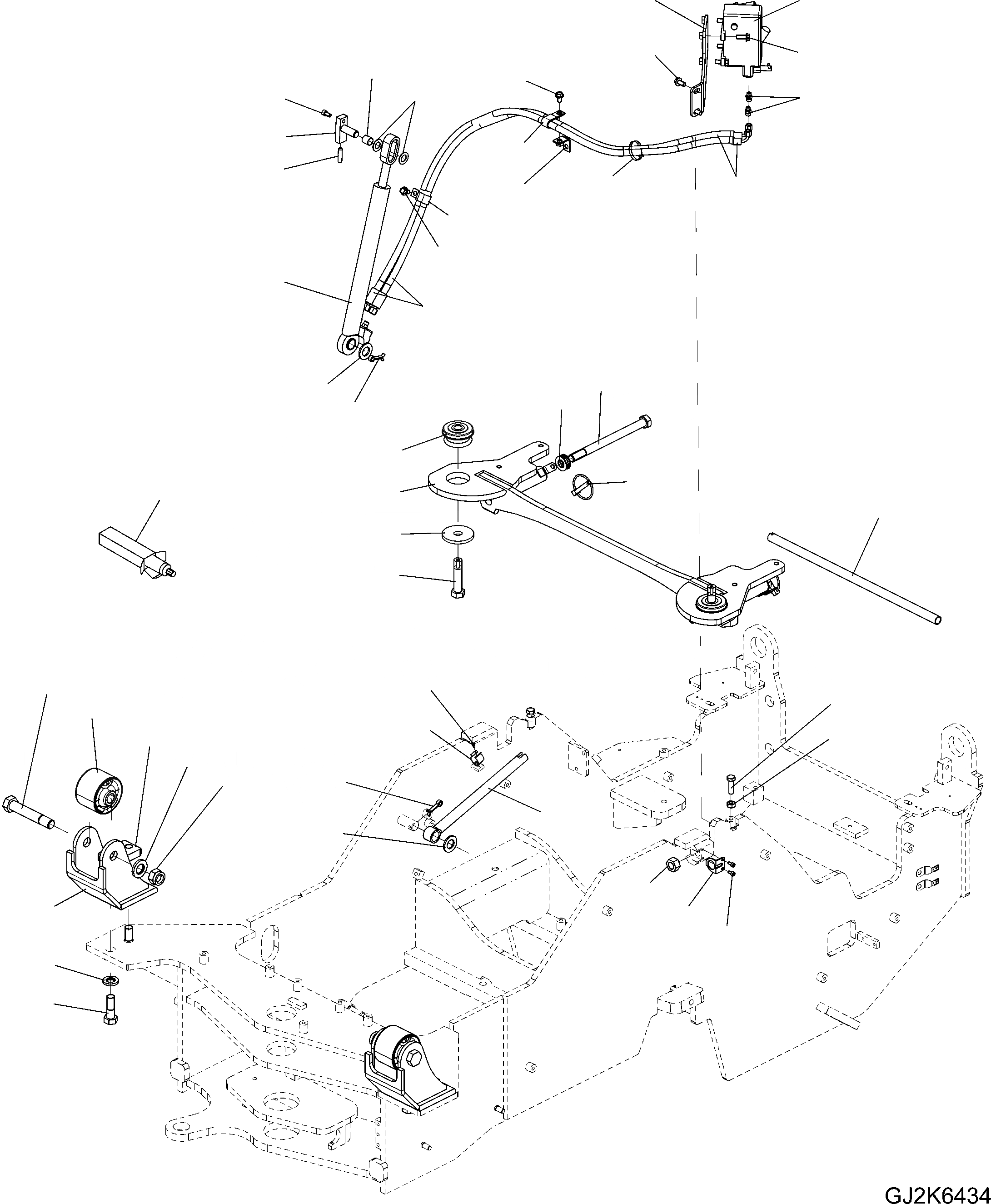 Схема запчастей Komatsu WA65-6 - КАБИНА КРЕПЛЕНИЕ K OPERATORґS ОБСТАНОВКА И СИСТЕМА УПРАВЛЕНИЯ