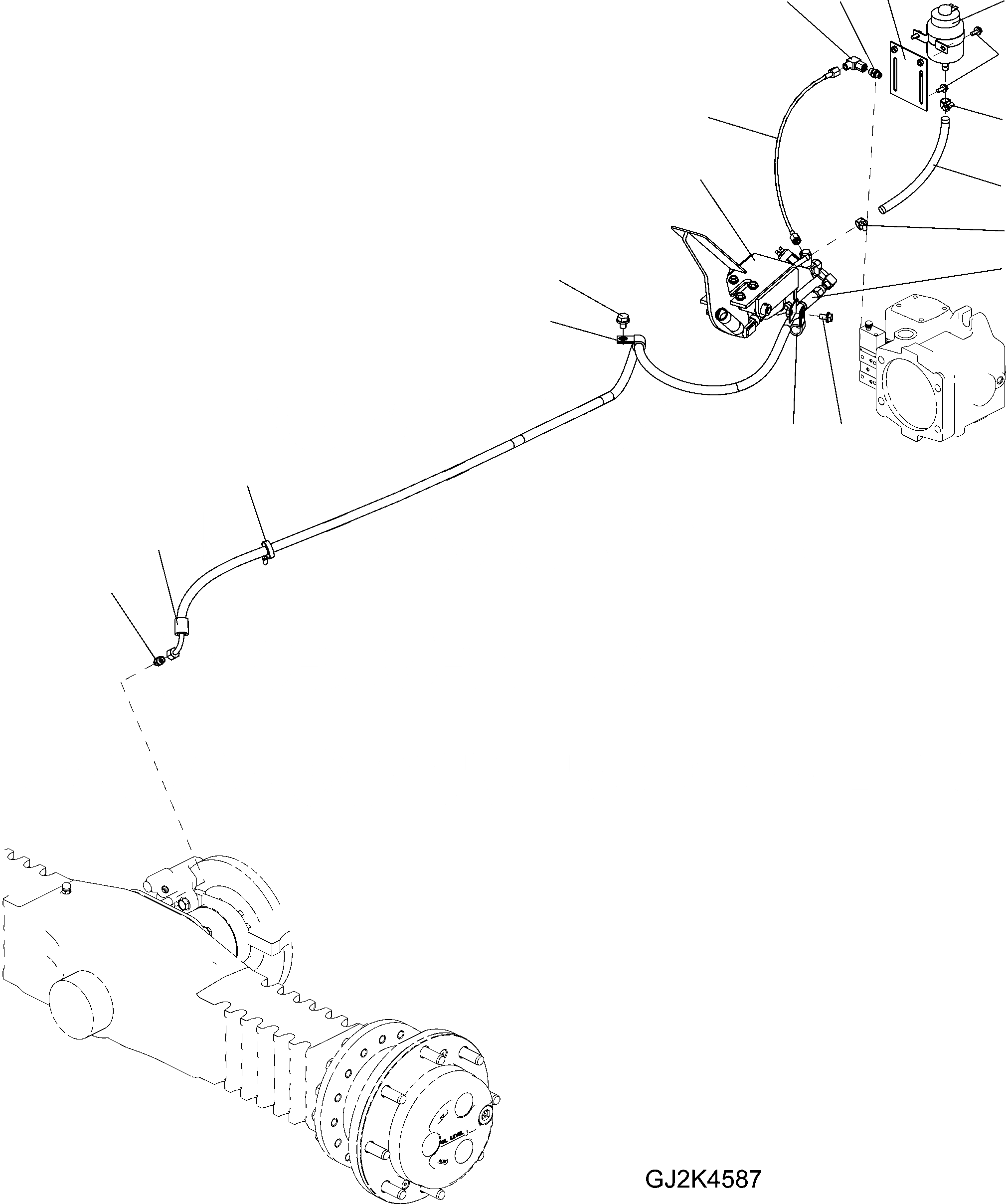 Схема запчастей Komatsu WA65-6 - ТОРМОЗНАЯ ГИДРОЛИНИЯ (EPS) K OPERATORґS ОБСТАНОВКА И СИСТЕМА УПРАВЛЕНИЯ