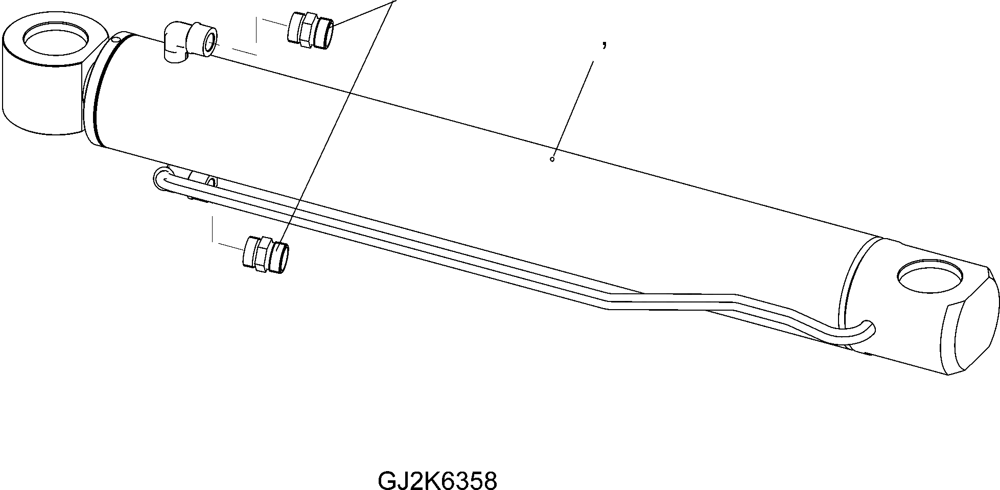 Схема запчастей Komatsu WA65-6 - ГИДРОЦИЛИНДР ПОДЪЕМА T РАБОЧЕЕ ОБОРУДОВАНИЕ