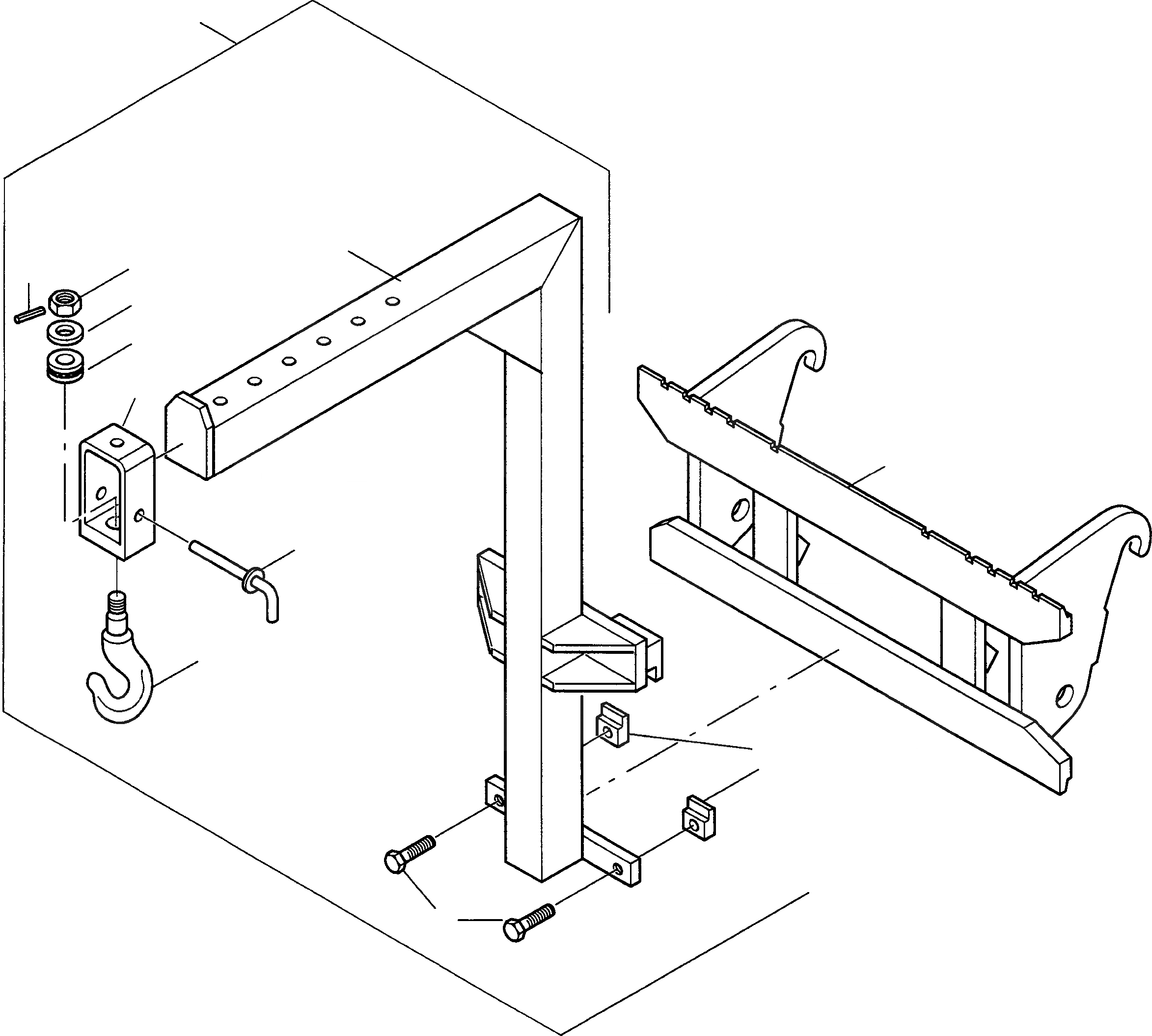 Схема запчастей Komatsu WA65PT-3 - CRANE СТРЕЛА ОБОРУД-Е