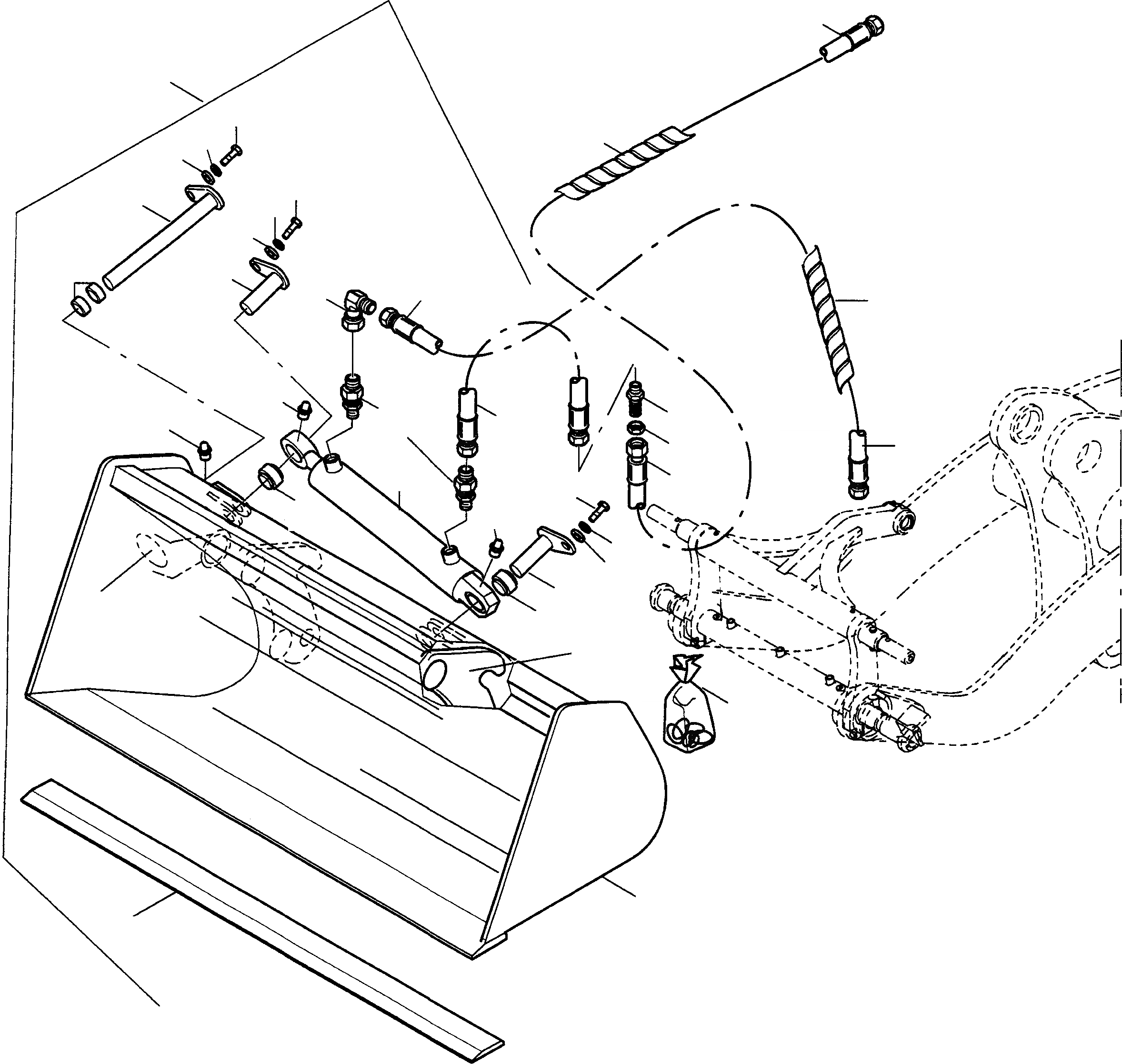 Схема запчастей Komatsu WA65PT-3 -  TIP КОВШ ОБОРУД-Е