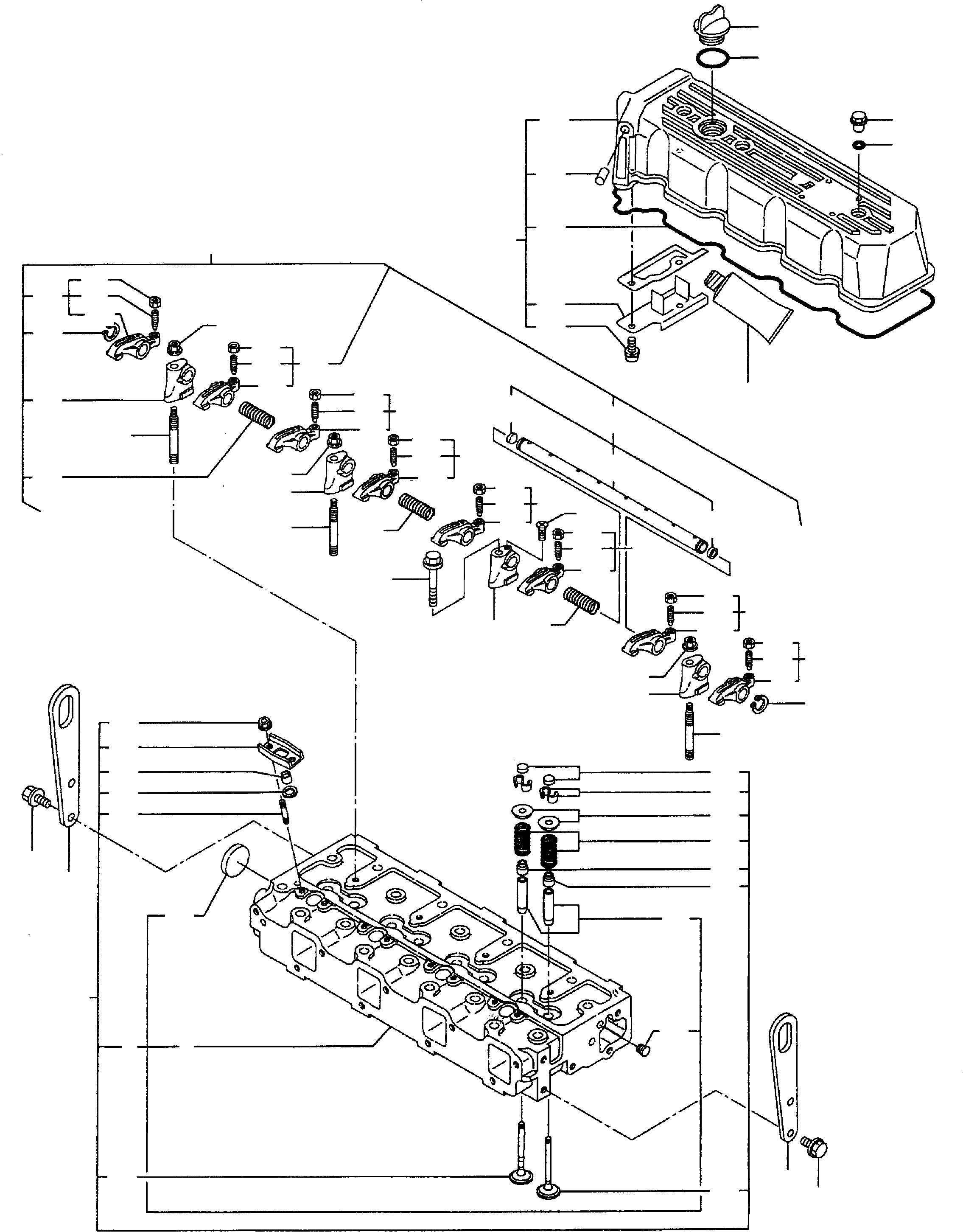 Схема запчастей Komatsu WA65PT-3 HA050075 - HA0500108 - ГОЛОВКА ЦИЛИНДРОВ И ATTACHING ЧАСТИ ДВИГАТЕЛЬ, КРЕПЛЕНИЕ ДВИГАТЕЛЯ