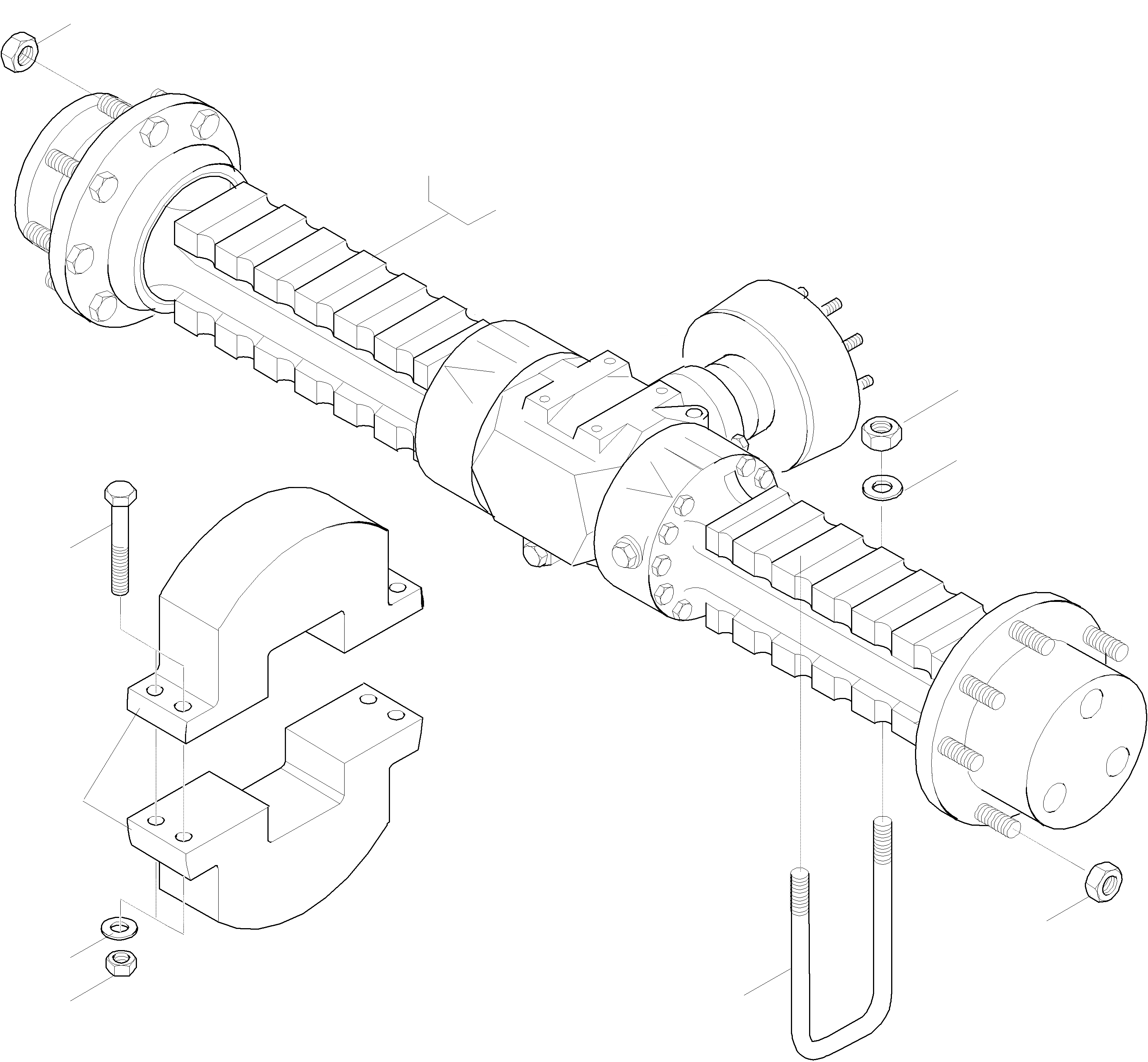 Схема запчастей Komatsu WA65PT-3 HA050075 - HA0500108 - ПЕРЕДНИЙ МОСТ 8 ПЕРЕДНИЙ МОСТ
