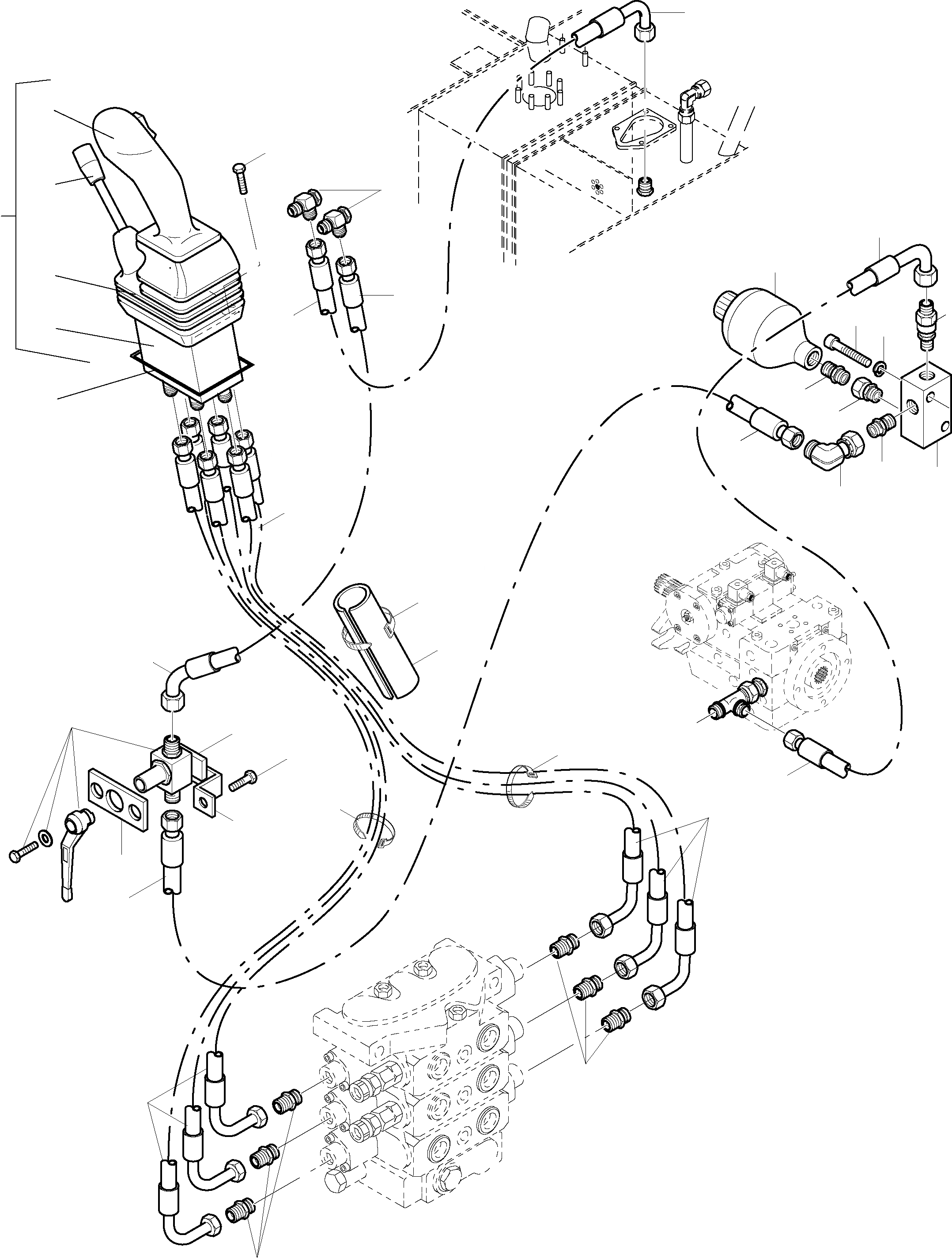 Схема запчастей Komatsu WA65PT-3 HA050075 - HA0500108 - ТРУБЫS ДЛЯ УДАЛЕНН. УПРАВЛЯЮЩ. КЛАПАН ГИДРАВЛИКА
