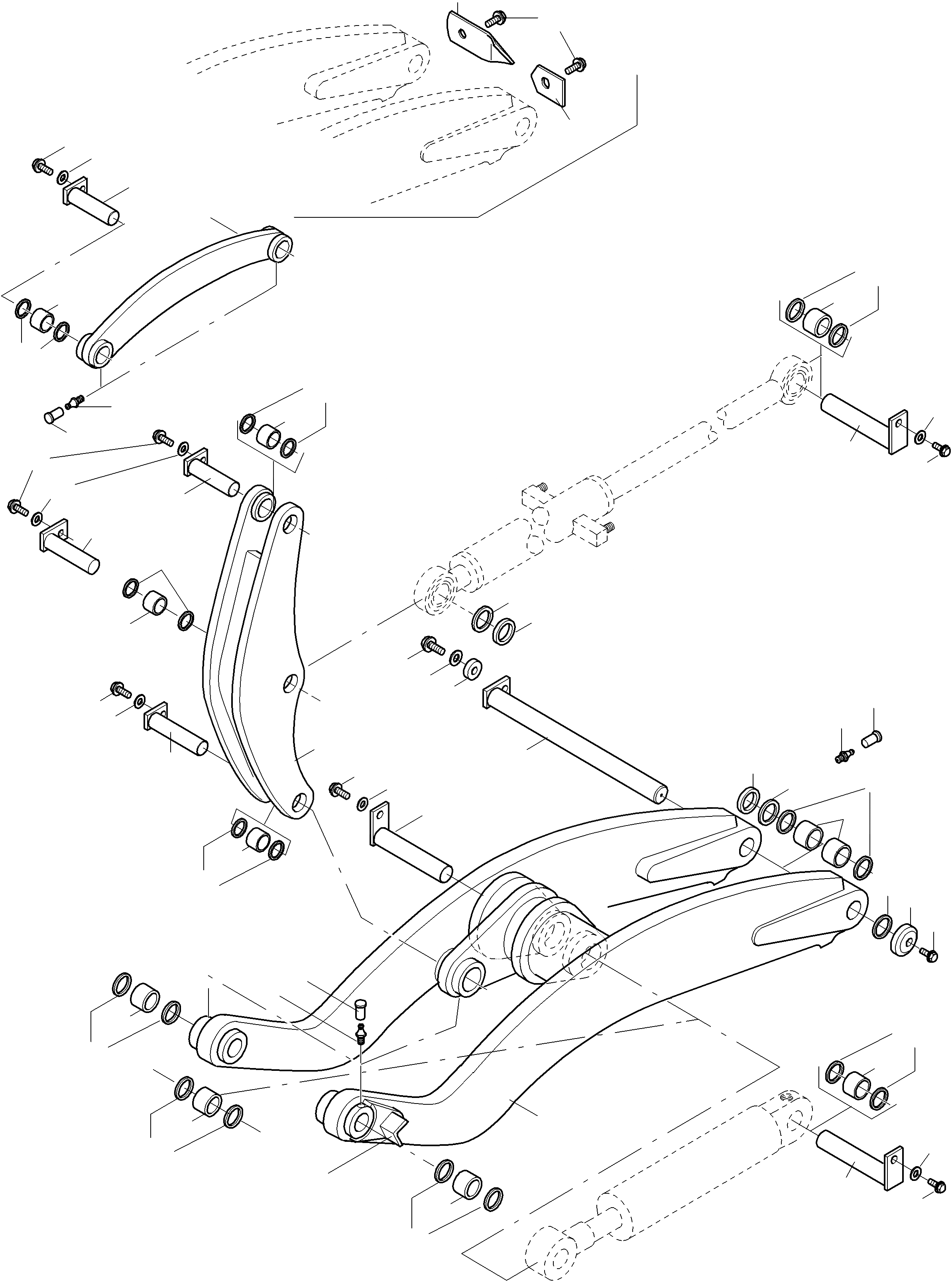 Схема запчастей Komatsu WA65PT-3 HA050075 - HA0500108 - СТРЕЛА СТРЕЛА, THRUST РАМА - РУКОЯТЬ