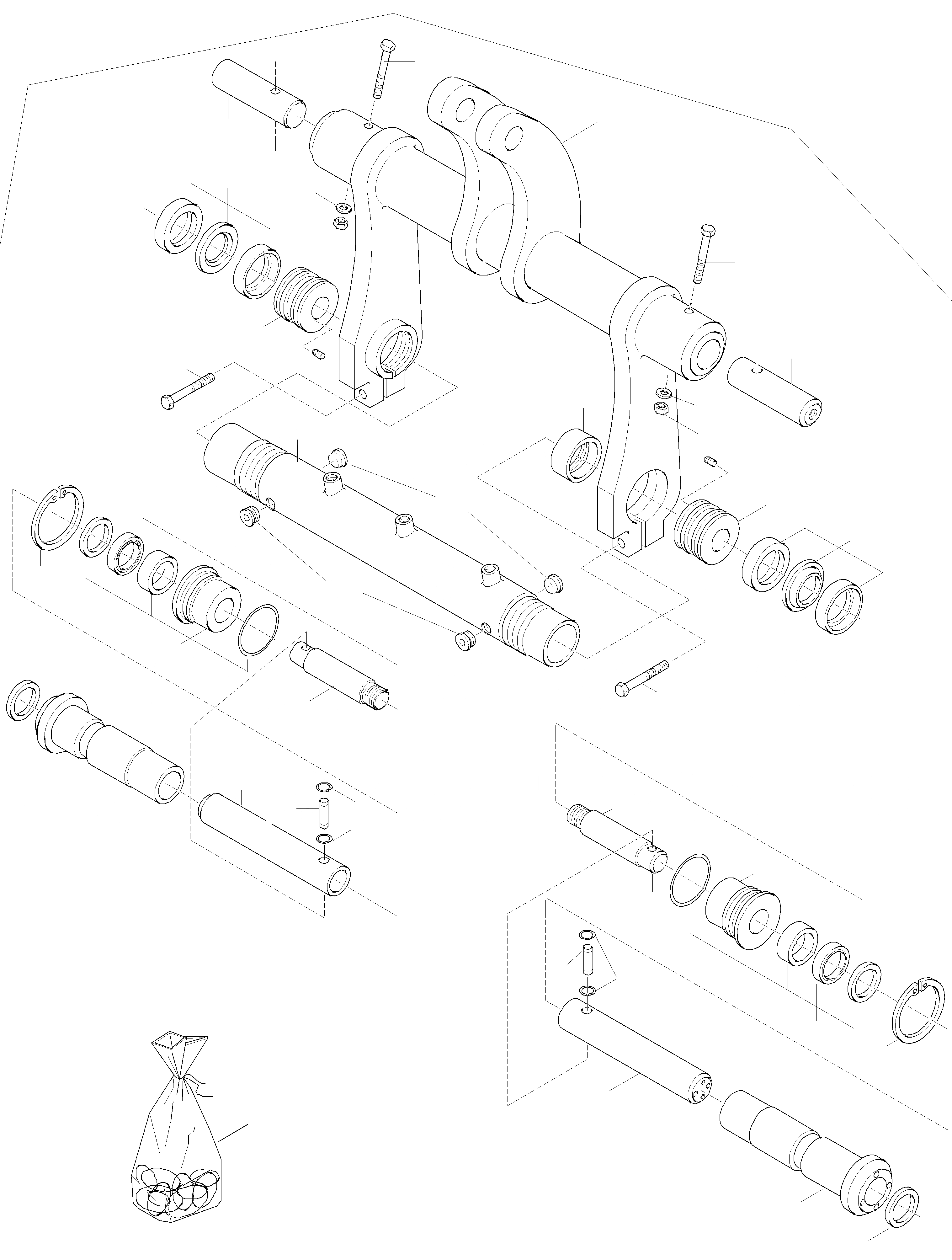 Схема запчастей Komatsu WA65PT-3 HA050075 - HA0500108 - QUICK CHANGE DEVICE ОБОРУД-Е