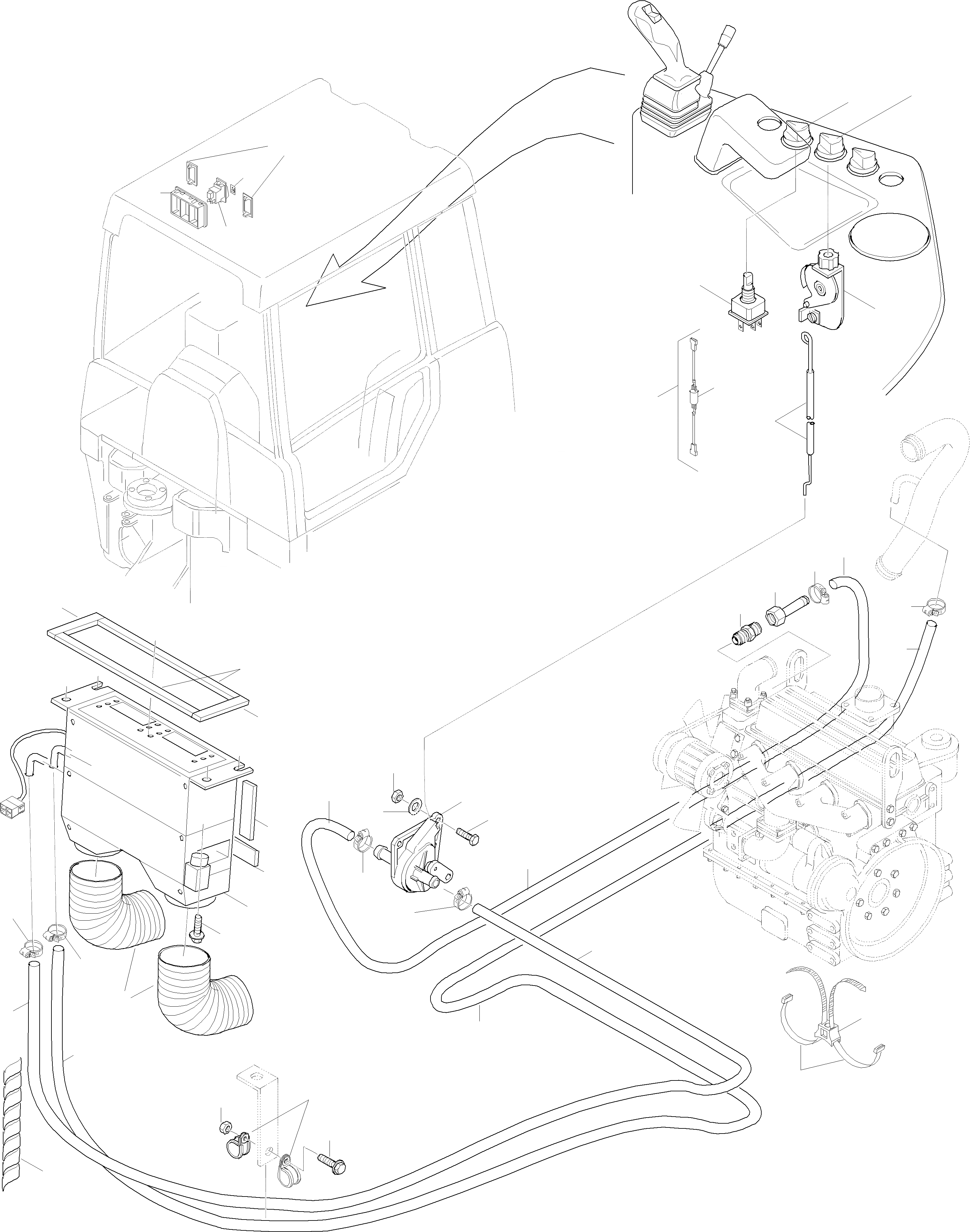 Схема запчастей Komatsu WA65PT-3 HA050075 - HA0500108 - КОНДИЦ. ВОЗДУХА ПРИВОДRS КАБИНА