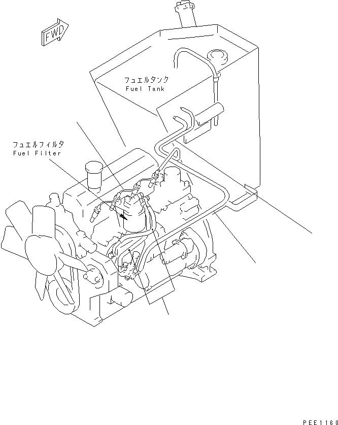Схема запчастей Komatsu WA70-1 - PERIODICAL REPLACENENT CRITICAL ЧАСТИ (/) (ТОПЛИВН. ШЛАНГИ) КАТАЛОГИ ЗЧ