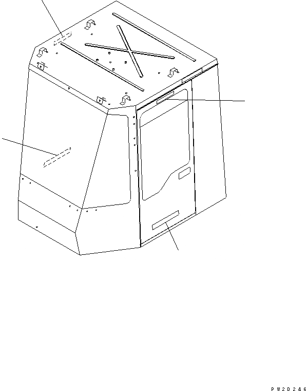Схема запчастей Komatsu WA700-3 - КАБИНА (МАРКИРОВКА) (СПЕЦ-Я TBG)(№-7) КАБИНА ОПЕРАТОРА И СИСТЕМА УПРАВЛЕНИЯ