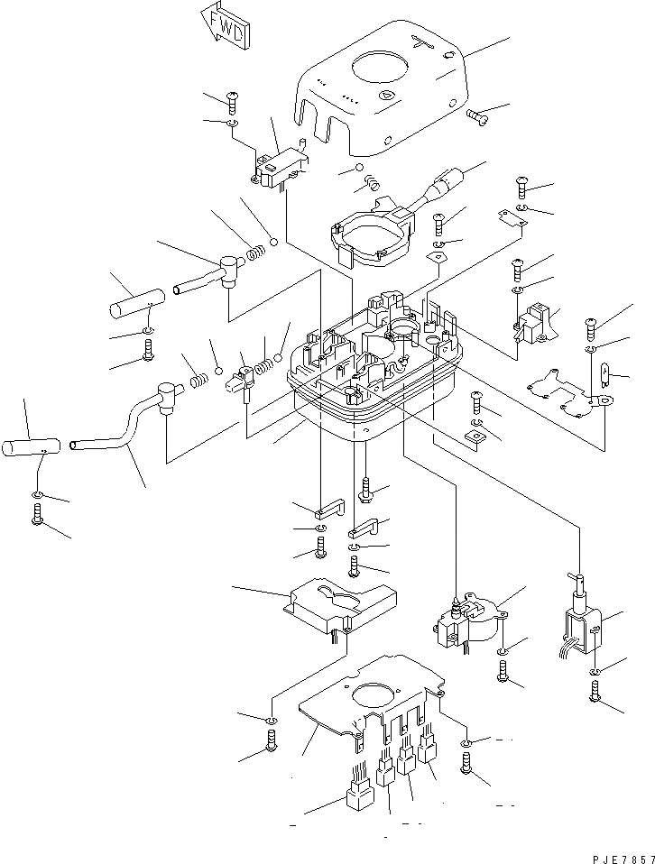 Схема запчастей Komatsu WA700-3 - ПЕРЕКЛЮЧАТЕЛЬ ТРАНСМИССИИ(СПЕЦ-Я TBG)(№-999) КАБИНА ОПЕРАТОРА И СИСТЕМА УПРАВЛЕНИЯ
