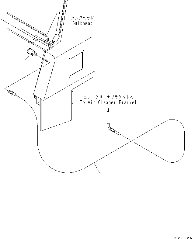 Схема запчастей Komatsu WA700-3 - ОТСЕК ДВИГАТЕЛЯ(ИНДИКАТОР) (СПЕЦ-Я TBG)(№-7) ЧАСТИ КОРПУСА