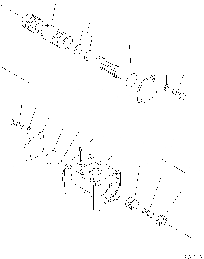 Схема запчастей Komatsu WA700-1 - ГИДРОТРАНСФОРМАТОР КЛАПАН ГИДРОТРАНСФОРМАТОР И ТРАНСМИССИЯ