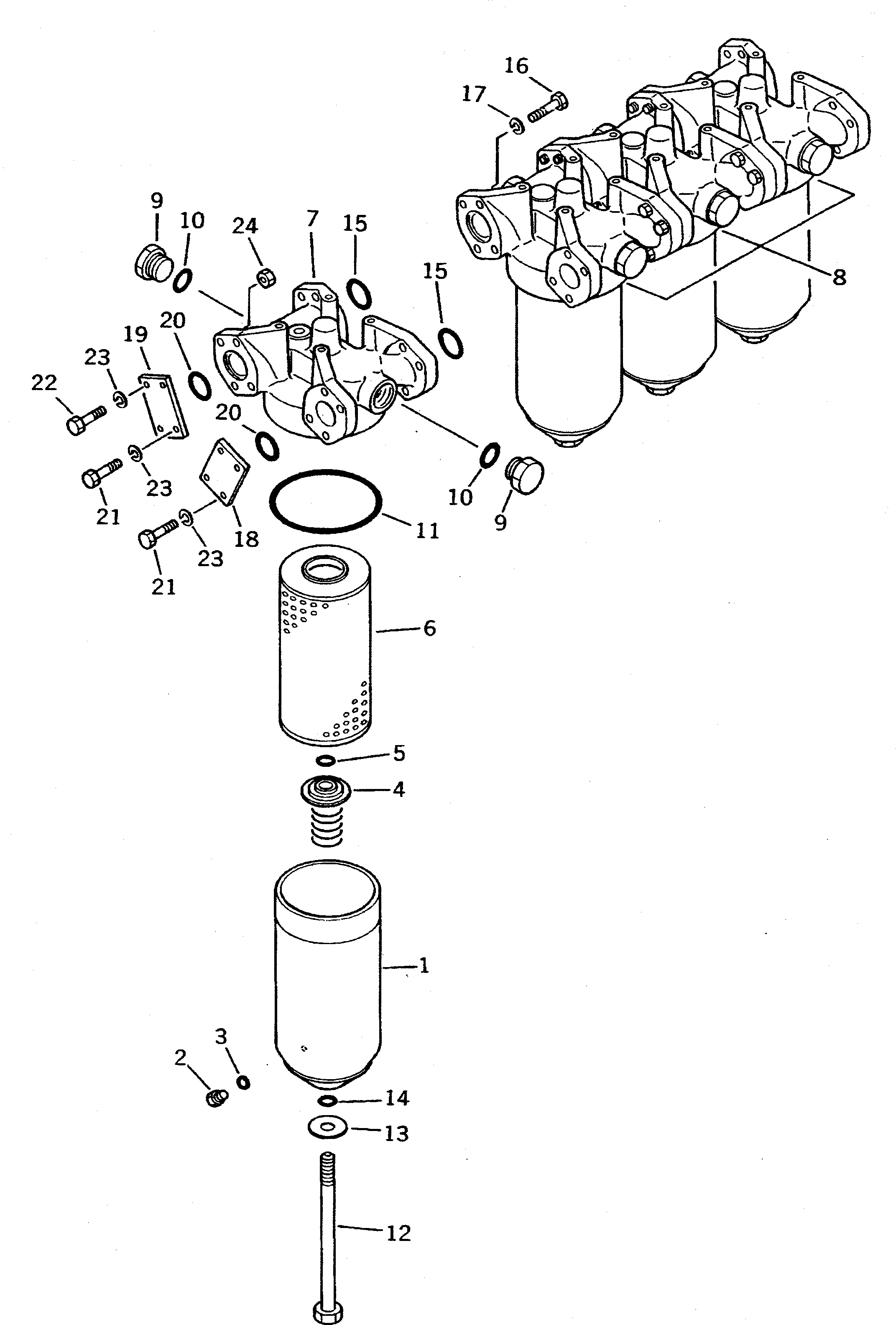 Схема запчастей Komatsu WA700-1 - ТОРКФЛОУ МАСЛ. ФИЛЬТР ТРАНСМИССИЯ