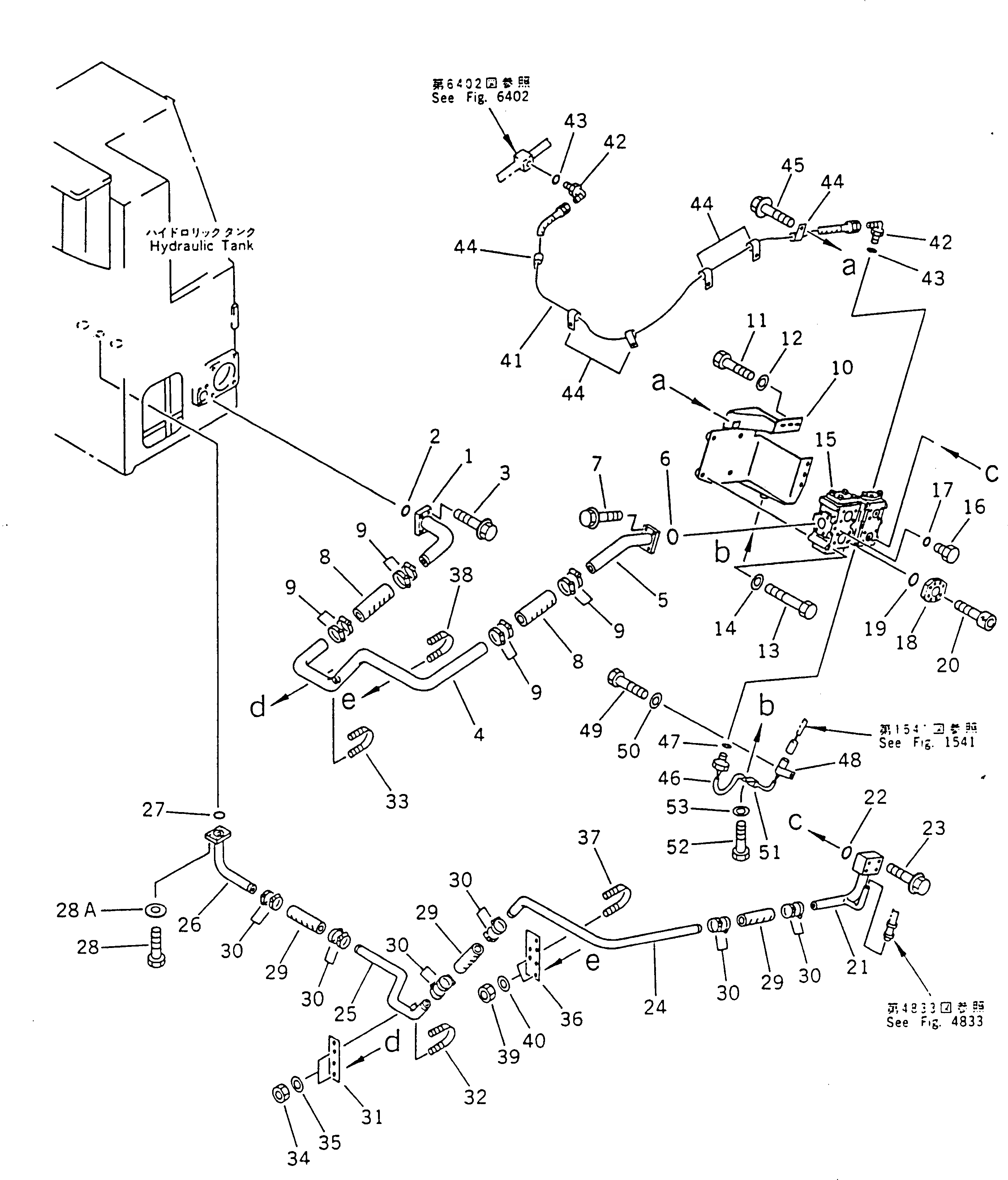 Схема запчастей Komatsu WA700-1 - ГИДРОЛИНИЯ ЭКСТРЕННОГО УПРАВЛЕНИЯ (/) РУЛЕВ. УПРАВЛЕНИЕ И СИСТЕМА УПРАВЛЕНИЯ