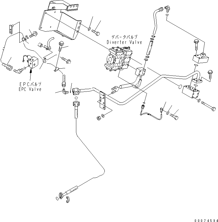Схема запчастей Komatsu WA700-3 - ГИДРОЛИНИЯ ЭКСТРЕННОГО УПРАВЛЕНИЯ (ПЕРЕПУСКН. КЛАПАН ЭЛЕМЕНТЫ КРЕПЛЕНИЯ) (С ADVANCED УПРАВЛ-Е ДЖОЙСТИКОМ)(№7-) ГИДРАВЛИКА