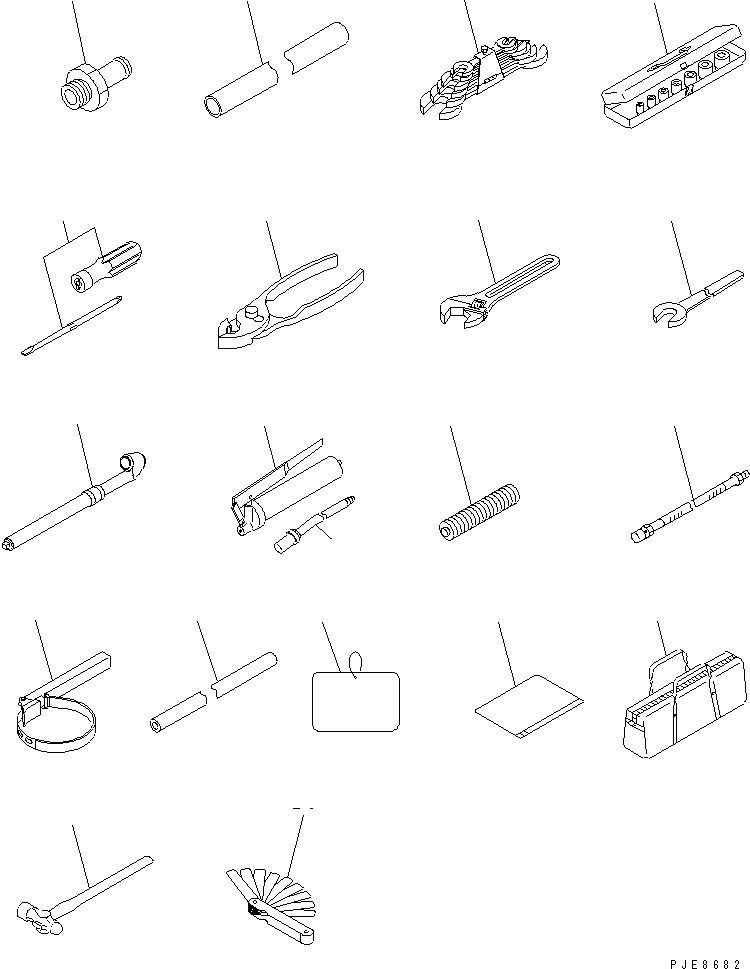 Схема запчастей Komatsu WA700-3 - ОСНОВН. ИНСТРУМЕНТ (ФРАНЦИЯ)(№9-) АКСЕССУАРЫ И ИНСТРУМЕНТ