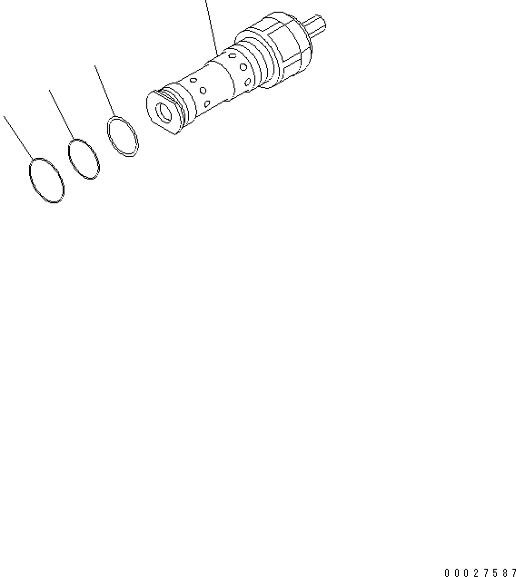 Схема запчастей Komatsu WA700-3 - РАЗГРУЗ. КЛАПАН (ДЛЯ ЭКСТРЕННОГО УПРАВЛЕНИЯ) ОСНОВН. КОМПОНЕНТЫ И РЕМКОМПЛЕКТЫ