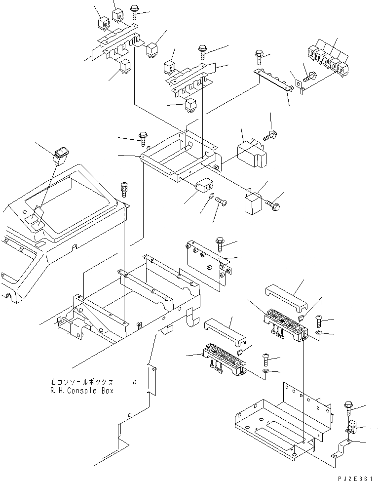 Схема запчастей Komatsu WA700-3 - ПОЛ (РЕЛЕ И ПРЕДОХРАНИТЕЛИ) (С ADVANCED УПРАВЛ-Е ДЖОЙСТИКОМ)(№-) КАБИНА ОПЕРАТОРА И СИСТЕМА УПРАВЛЕНИЯ