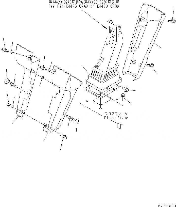 Схема запчастей Komatsu WA700-3 - КОЛЕСА КОЛОНКА И КЛАПАН РУЛЕВОГО УПРАВЛЕНИЯ (КОЛОНКА COVER) КАБИНА ОПЕРАТОРА И СИСТЕМА УПРАВЛЕНИЯ
