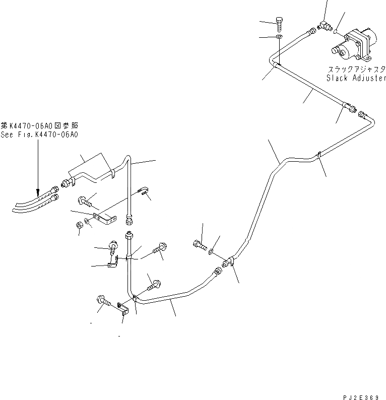 Схема запчастей Komatsu WA700-3 - ТОРМОЗНАЯ ГИДРОЛИНИЯ (ЗАДНИЕ ТОРМОЗА) (/) (С ADVANCED УПРАВЛ-Е ДЖОЙСТИКОМ)(№-) КАБИНА ОПЕРАТОРА И СИСТЕМА УПРАВЛЕНИЯ