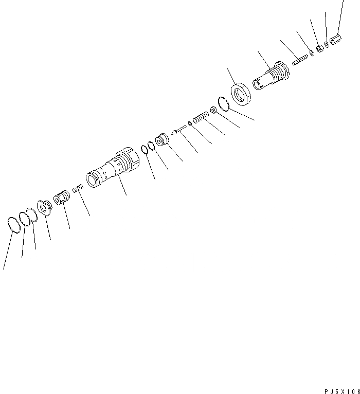 Схема запчастей Komatsu WA700-3 - РАЗГРУЗ. КЛАПАН (ДЛЯ ЭКСТРЕННОГО УПРАВЛЕНИЯ) ОСНОВН. КОМПОНЕНТЫ И РЕМКОМПЛЕКТЫ