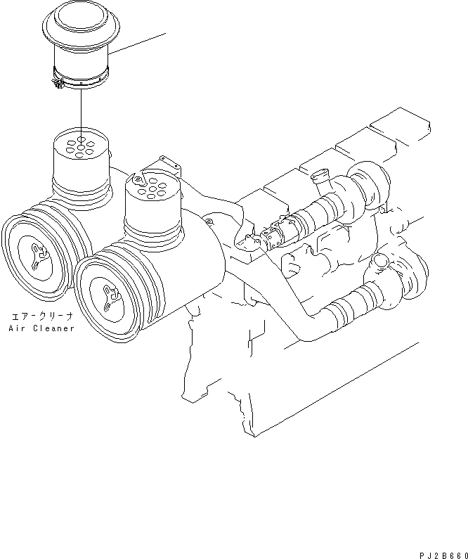Схема запчастей Komatsu WA700-3 - ДВИГАТЕЛЬ (EXTENSION ПРЕФИЛЬТР)(№7-) КОМПОНЕНТЫ ДВИГАТЕЛЯ