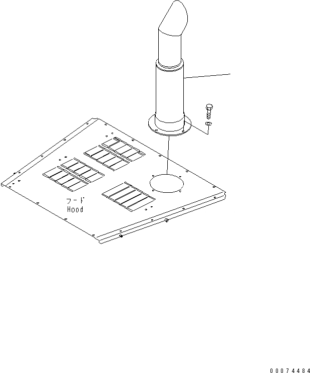 Схема запчастей Komatsu WA700-3 - ВЫПУСКН. СИСТЕМА(№7-) КОМПОНЕНТЫ ДВИГАТЕЛЯ