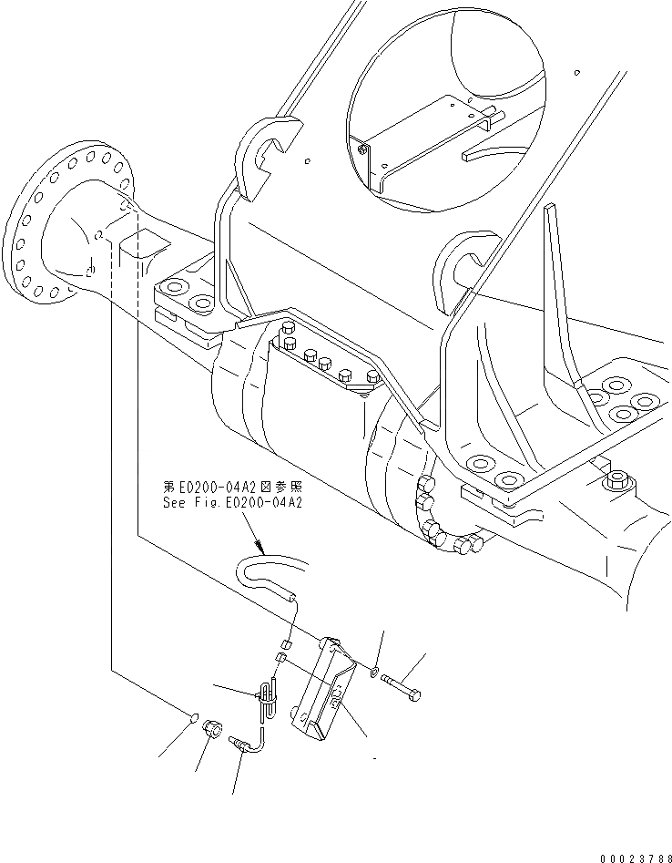 Схема запчастей Komatsu WA700-3 - ПЕРЕДН. Э/ПРОВОДКА (МОСТ Э/ПРОВОДКА) (С VHMS)(№-) ЭЛЕКТРИКА