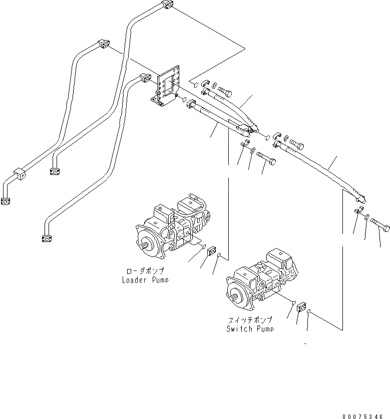 Схема запчастей Komatsu WA700-3 - ГИДРОТРАНСФОРМАТОР И ТРАНСМИССИЯ (ГИДРОЛИНИЯ) (ЛИНИЯ НАСОСА)(№7-) ГИДРОТРАНСФОРМАТОР И ТРАНСМИССИЯ