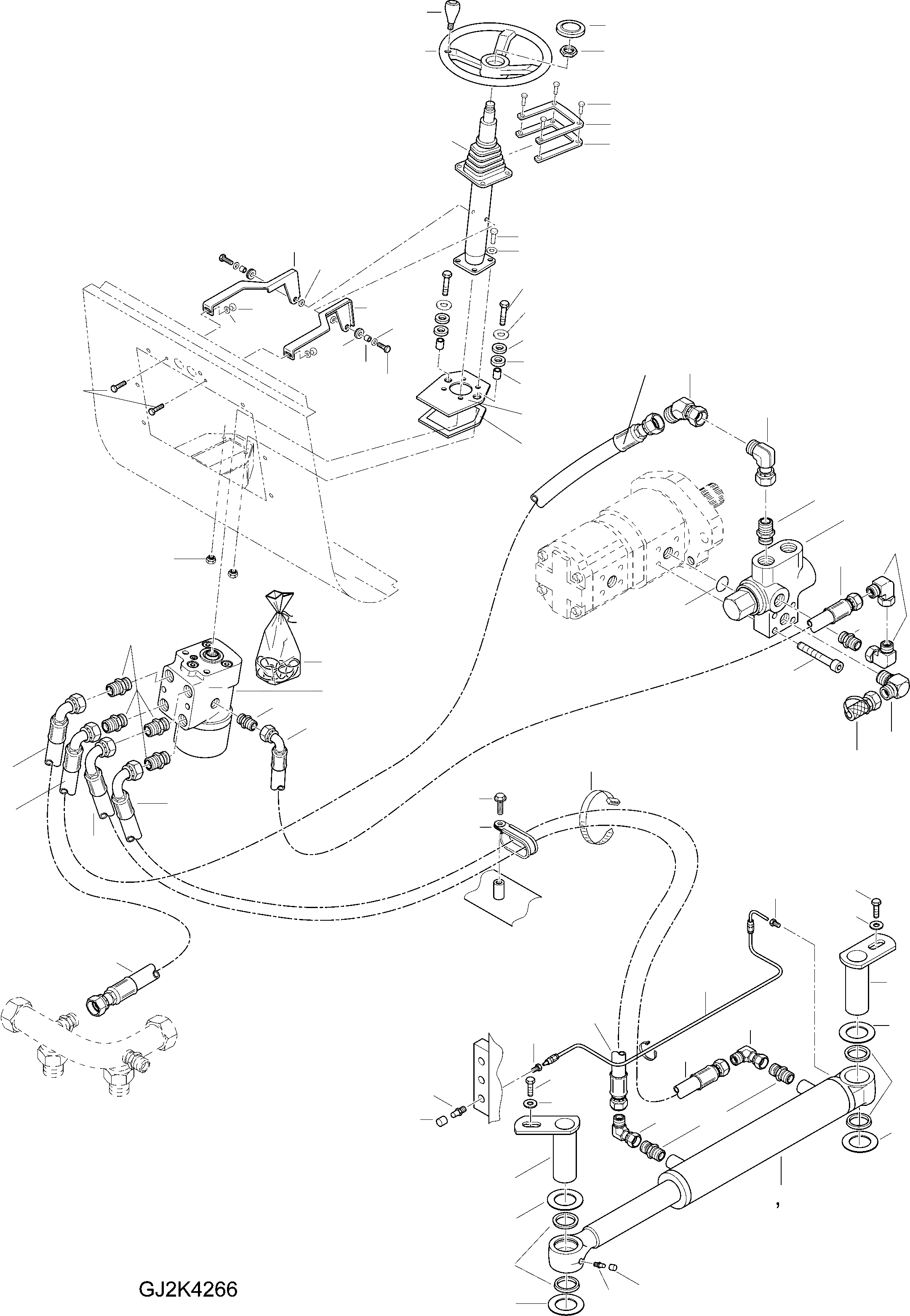 Схема запчастей Komatsu WA70-5 - РУЛЕВ. УПРАВЛЕНИЕ, РУЛЕВ. УПРАВЛЕНИЕ КРЕПЛЕНИЕ 7 РУЛЕВ. УПРАВЛЕНИЕ