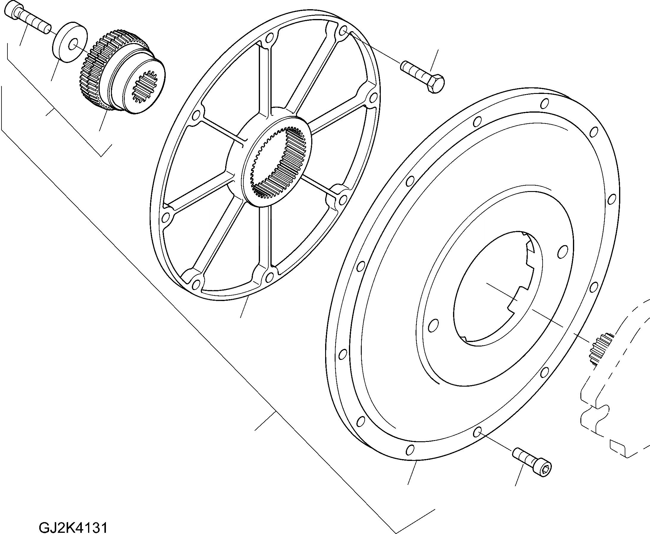 Схема запчастей Komatsu WA70-6 - ДЕМПФЕР B КОМПОНЕНТЫ ДВИГАТЕЛЯ