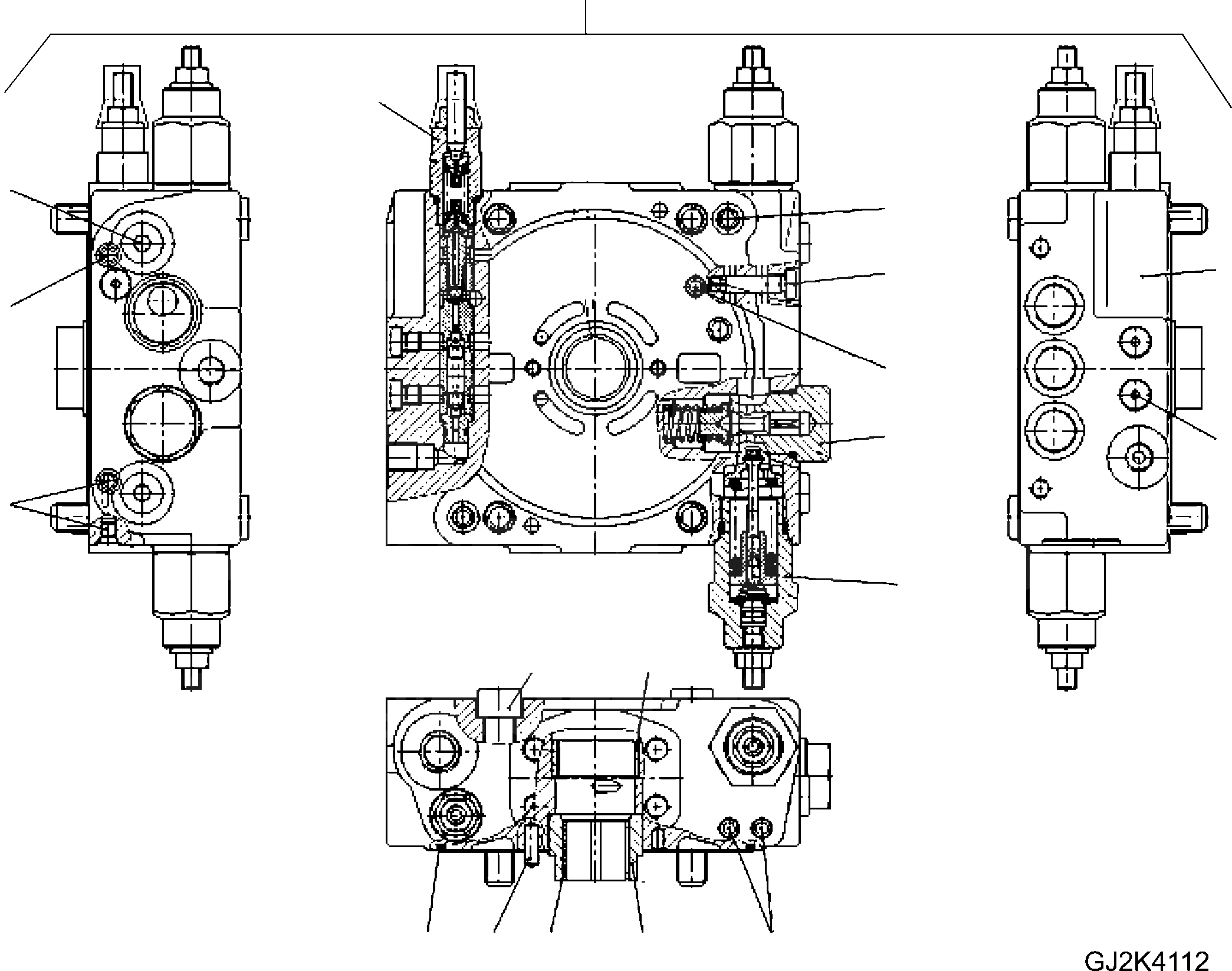 Схема запчастей Komatsu WA70-6 - ГИДР. НАСОС. (С SPEED УПРАВЛ-Е) (ВНУТР. ЧАСТИ) (/) Y ОСНОВН. КОМПОНЕНТЫ И РЕМКОМПЛЕКТЫ