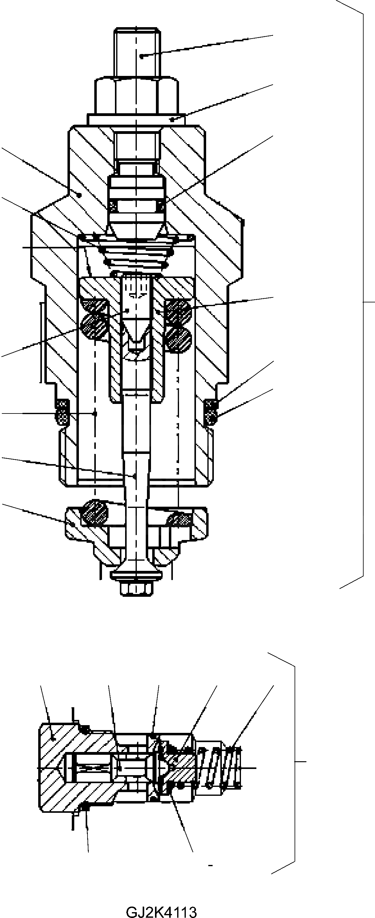 Схема запчастей Komatsu WA70-6 - ГИДР. НАСОС. (ВНУТР. ЧАСТИ) (/ + /) Y ОСНОВН. КОМПОНЕНТЫ И РЕМКОМПЛЕКТЫ