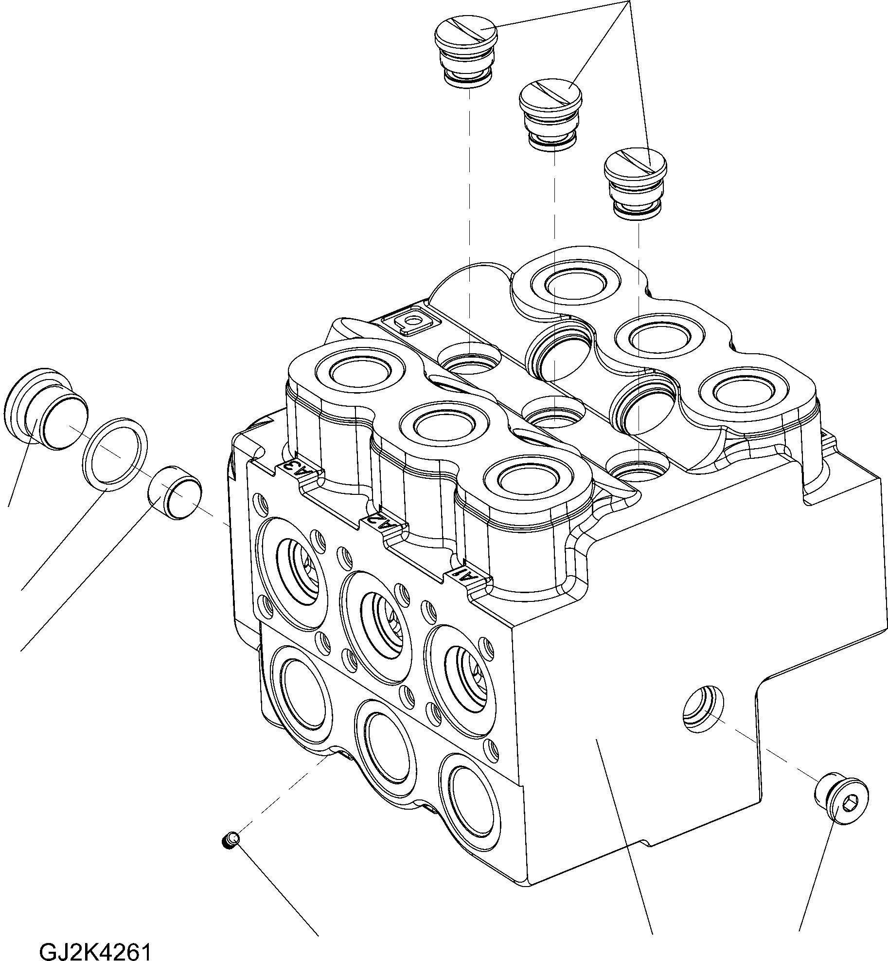 Схема запчастей Komatsu WA70-6 - ОСНОВН. КЛАПАН (СТАНДАРТН.) (ВНУТР. ЧАСТИ) (/) Y ОСНОВН. КОМПОНЕНТЫ И РЕМКОМПЛЕКТЫ