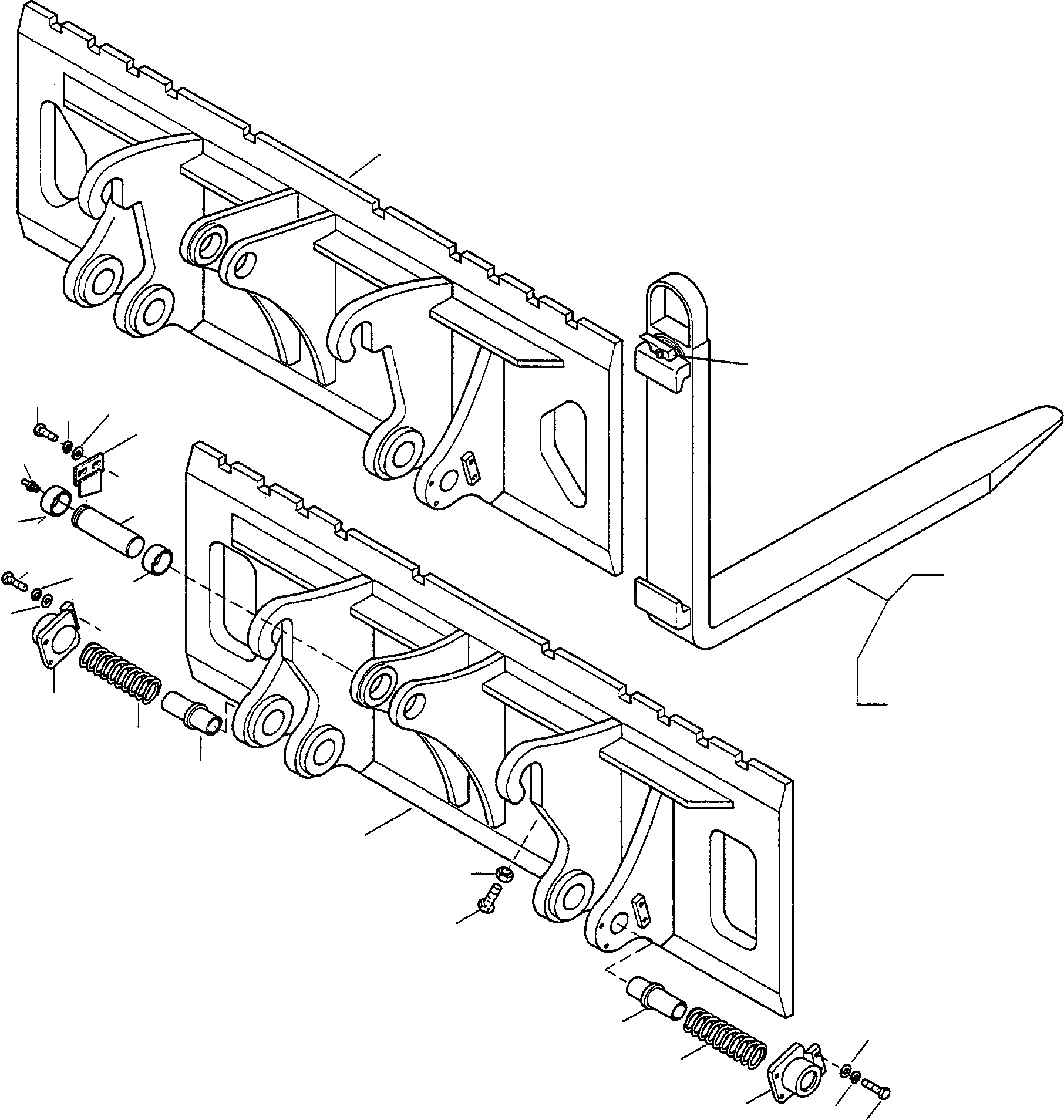 Схема запчастей Komatsu WA75-1 - ВИЛОЧНАЯ ТЕХНИКА ОБОРУД-Е